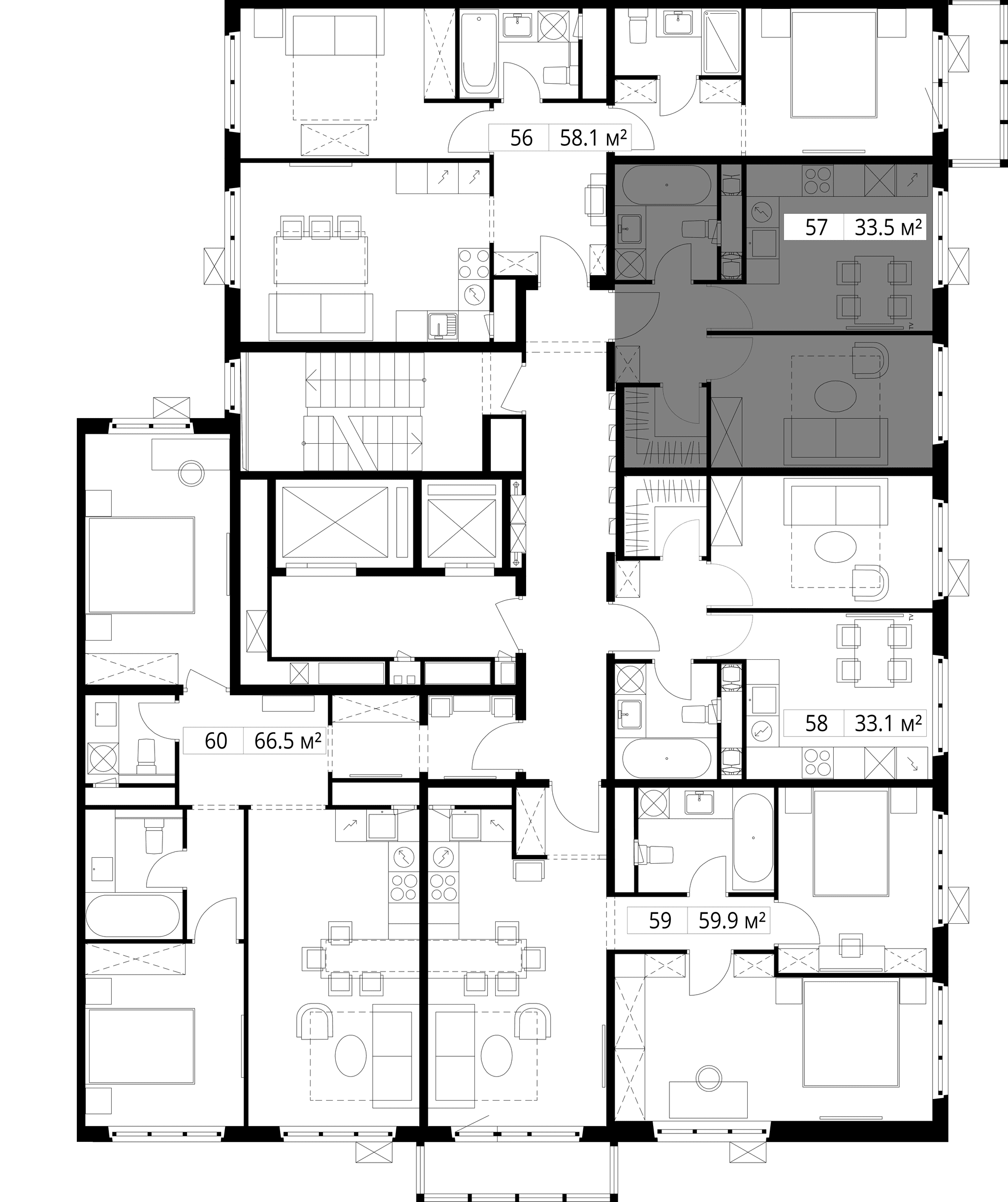 1-комн. Квартира 33.50 м², 142701, Московская область
