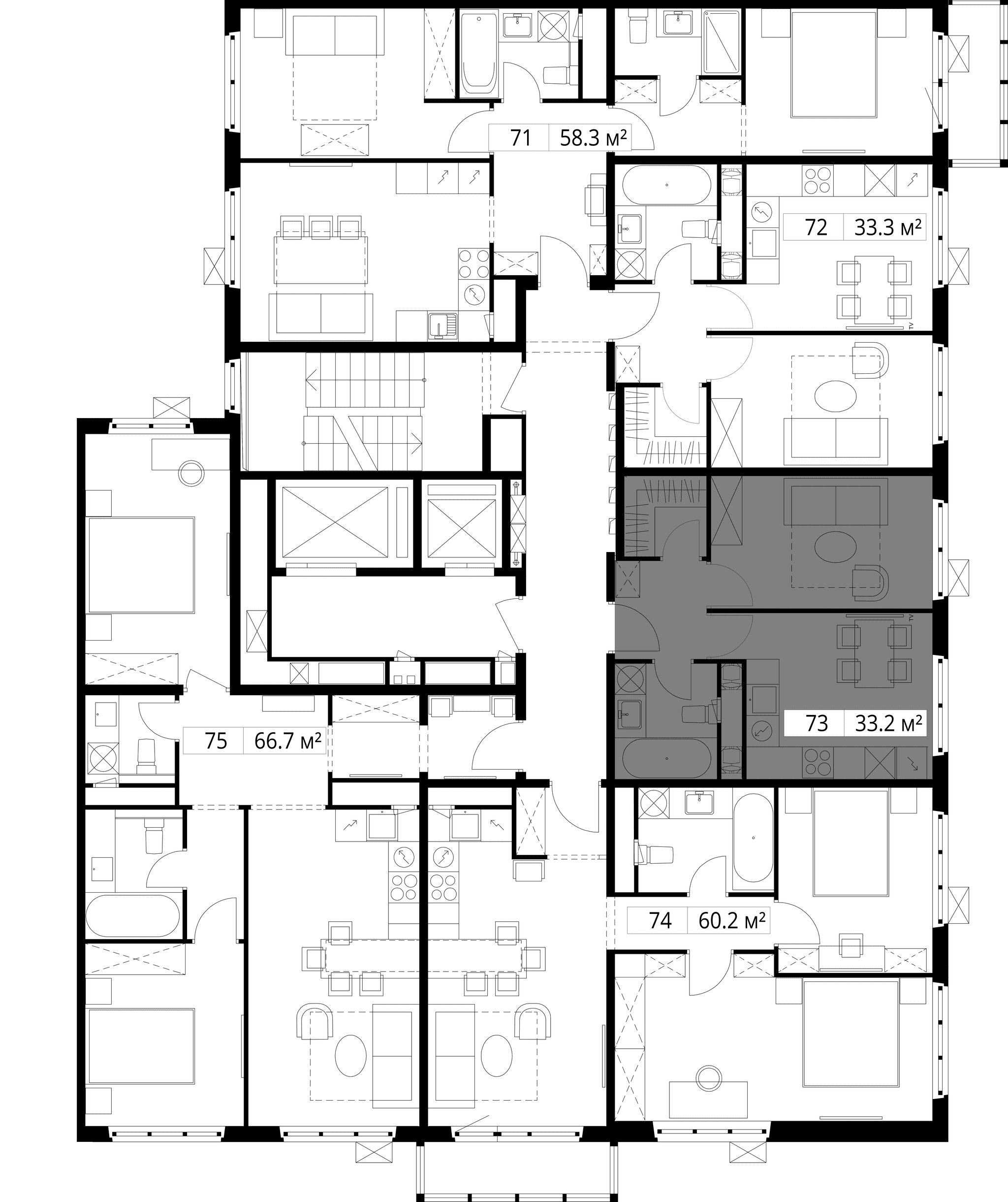 1-комн. Квартира 33.20 м², 142701, Московская область