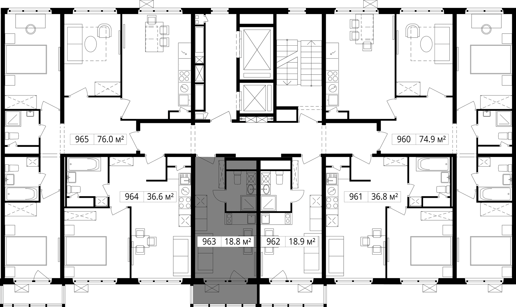 9-комн. Квартира 18.80 м², 142701, Московская область