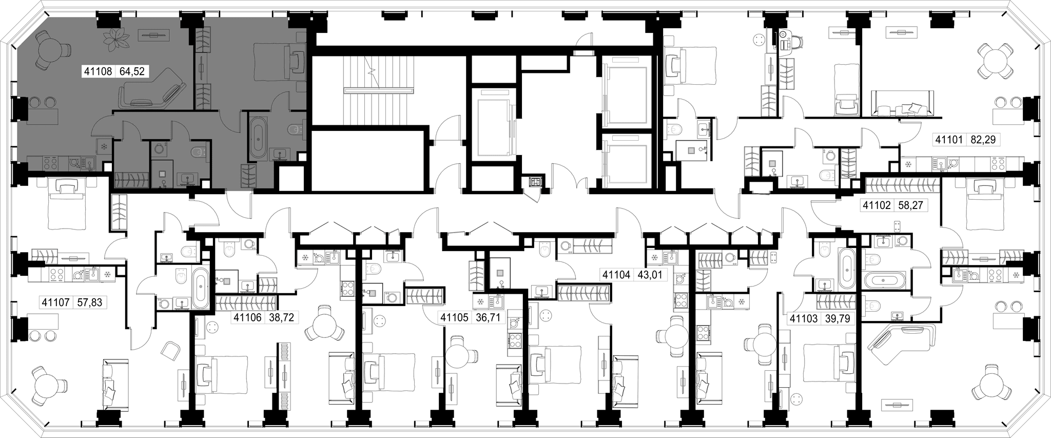 2-комн. Квартира 64.52 м², г. Москва, Вишнёвая улица