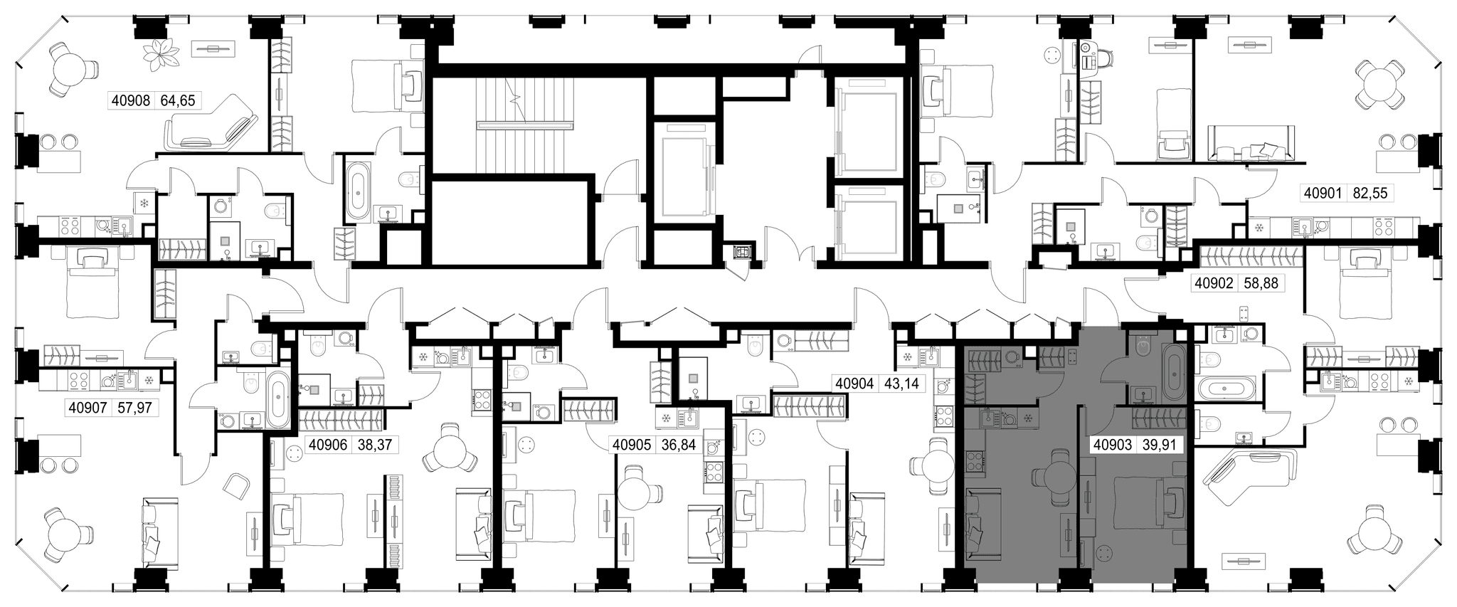 1-комн. Квартира 39.91 м², г. Москва, Вишнёвая улица