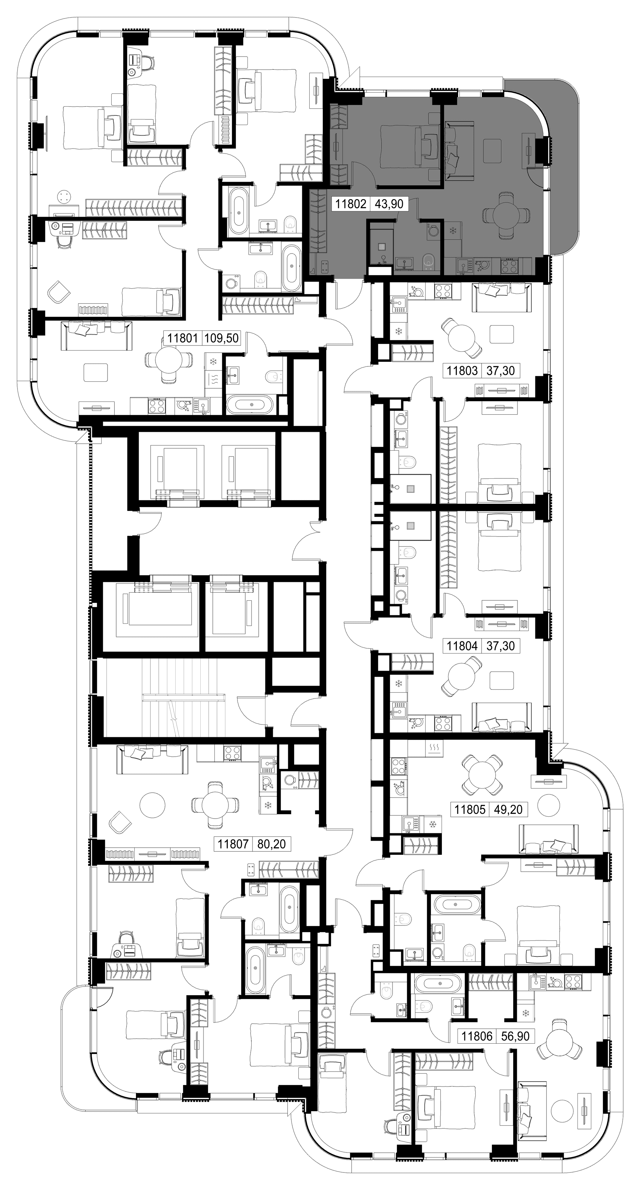 1-комн. Квартира 43.90 м², г. Москва, Вишнёвая улица
