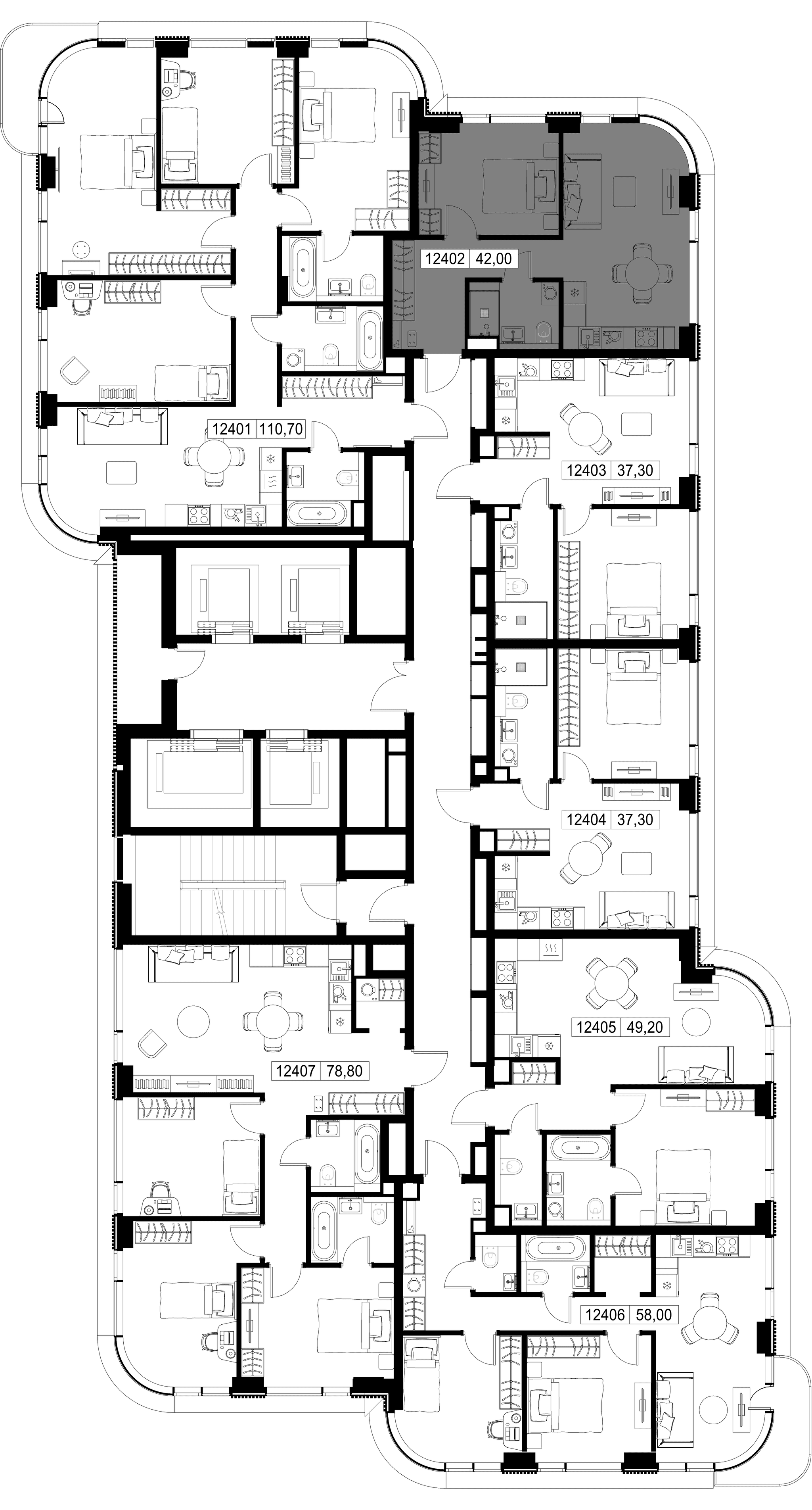1-комн. Квартира 42.00 м², г. Москва, Вишнёвая улица