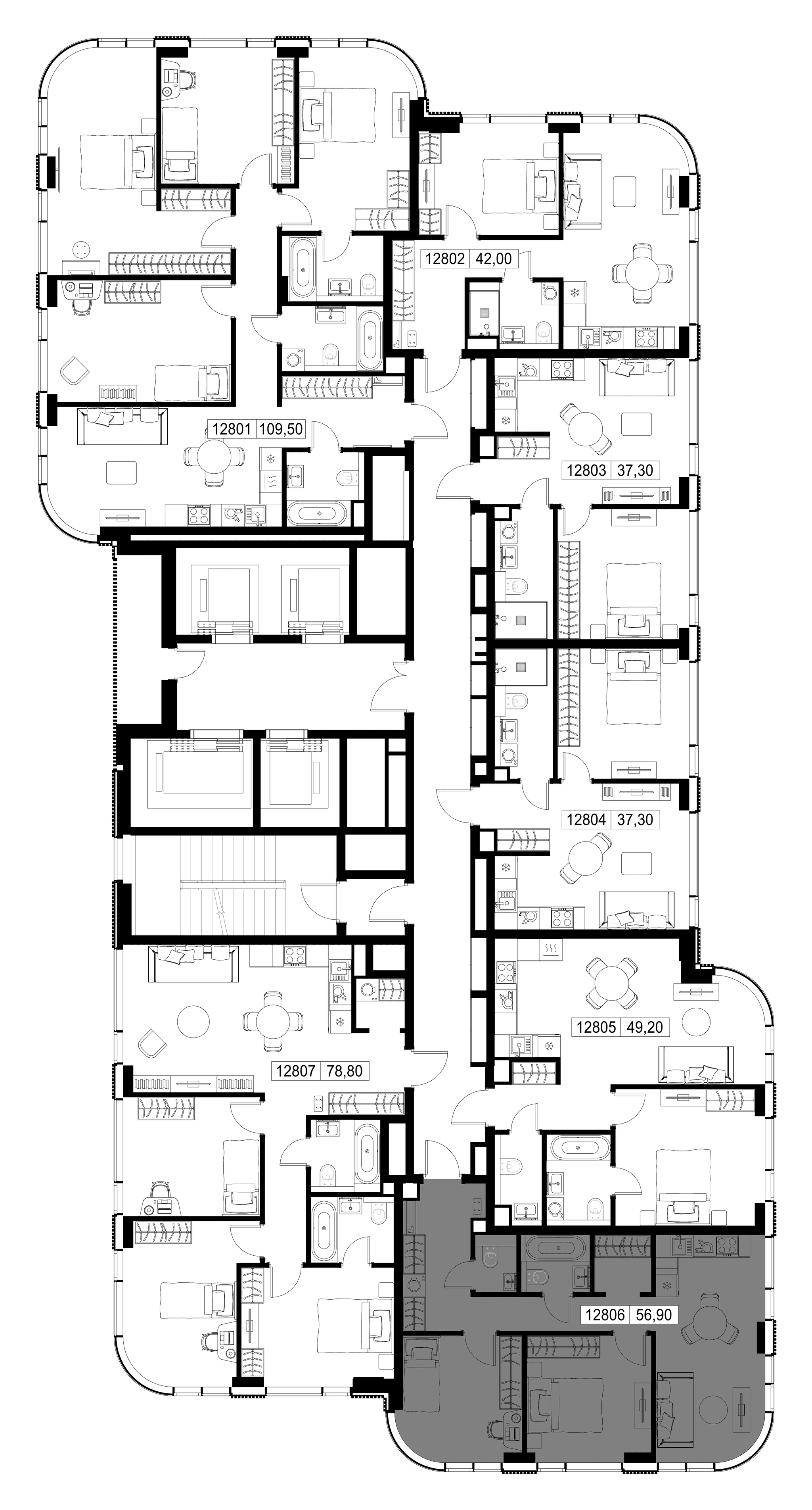 2-комн. Квартира 56.90 м², г. Москва, Вишнёвая улица