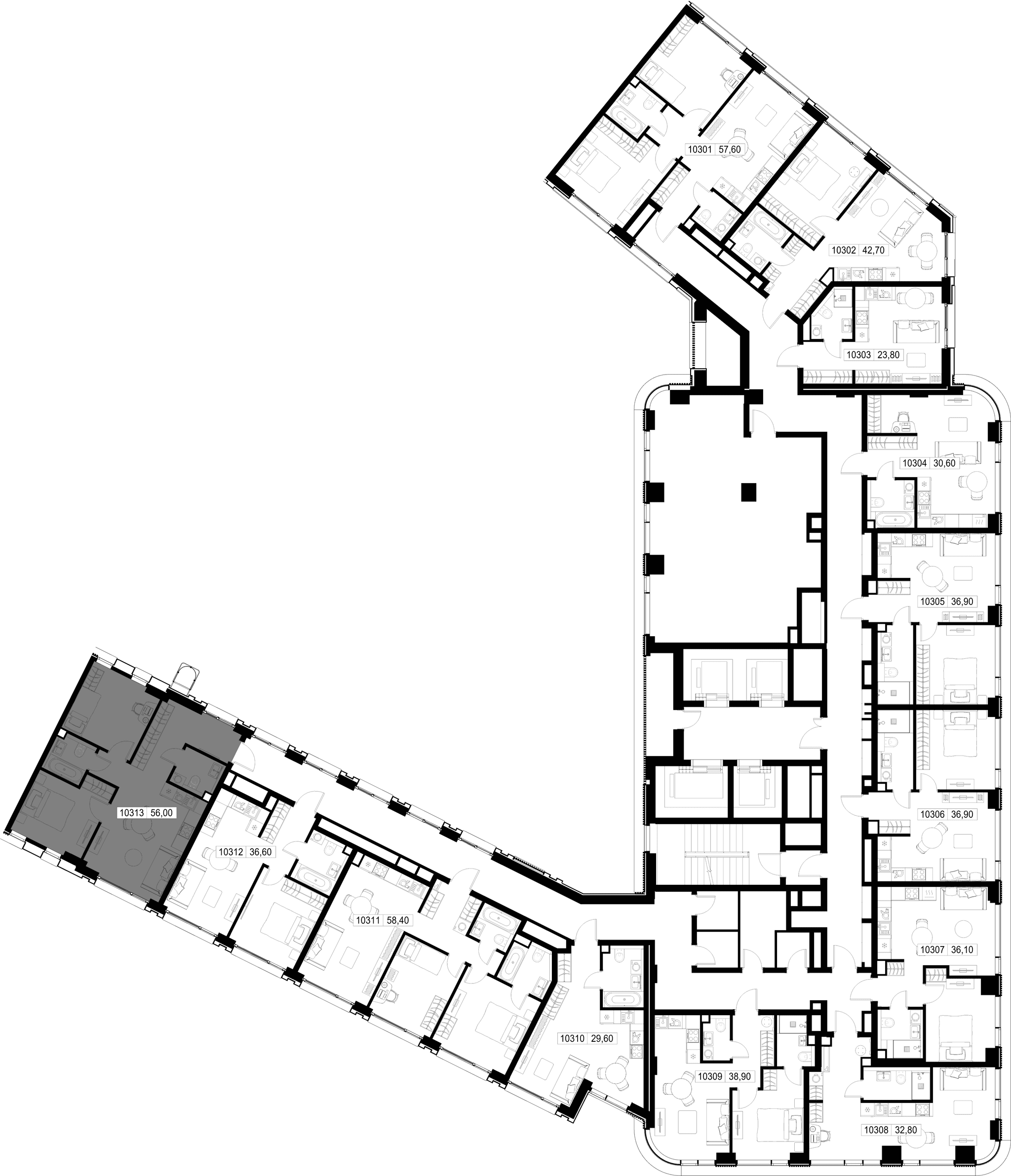 2-комн. Квартира 56.00 м², г. Москва, Вишнёвая улица