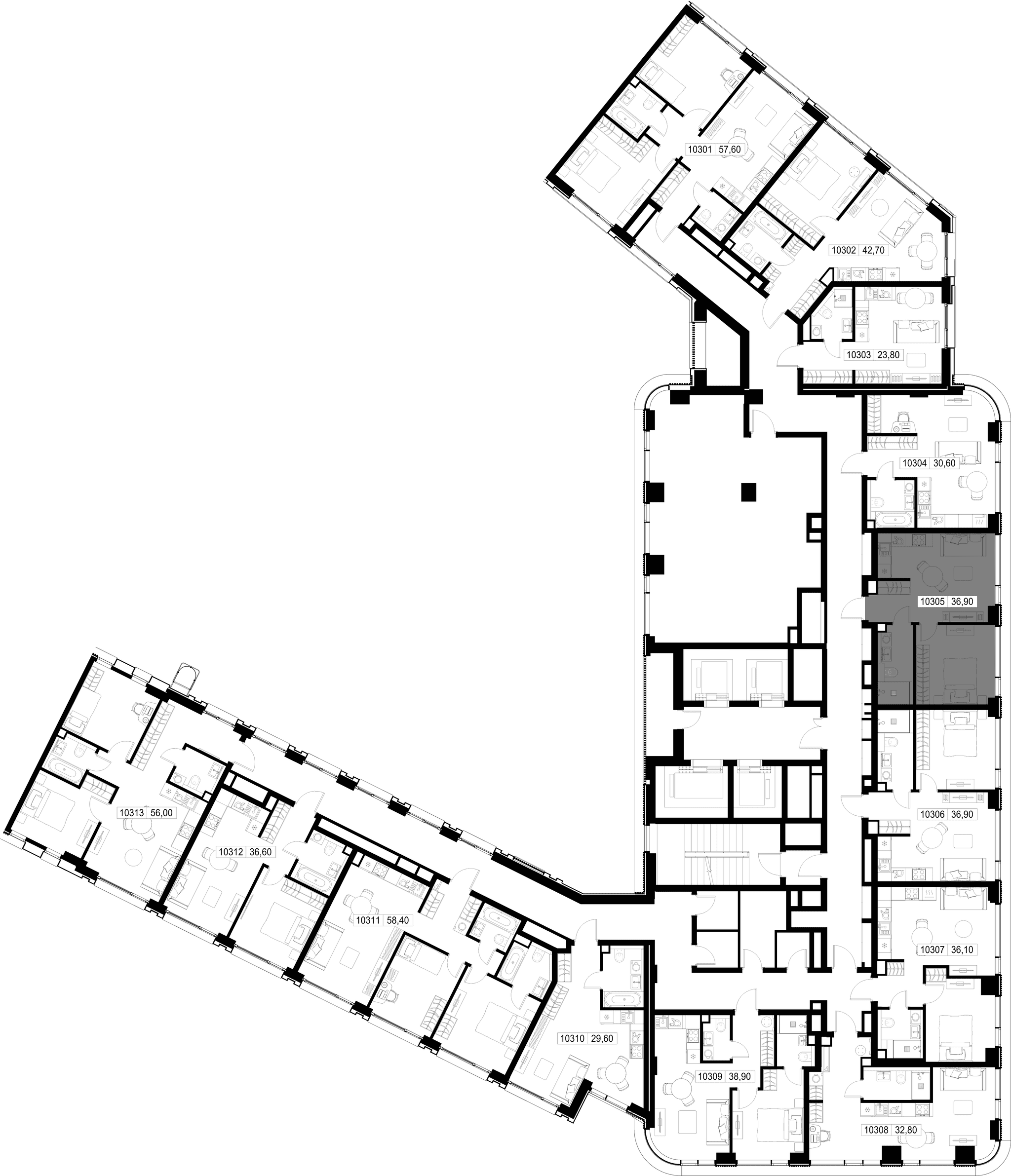 1-комн. Квартира 36.90 м², г. Москва, Вишнёвая улица