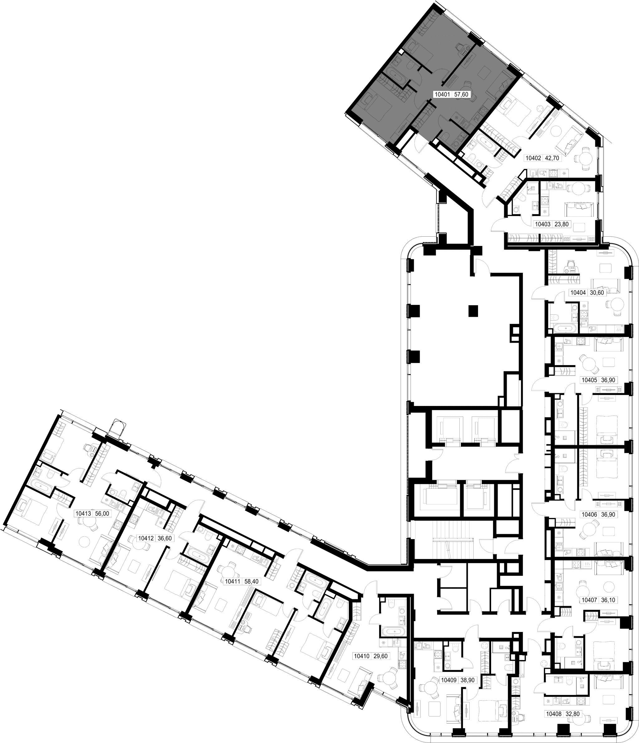 2-комн. Квартира 57.60 м², г. Москва, Вишнёвая улица