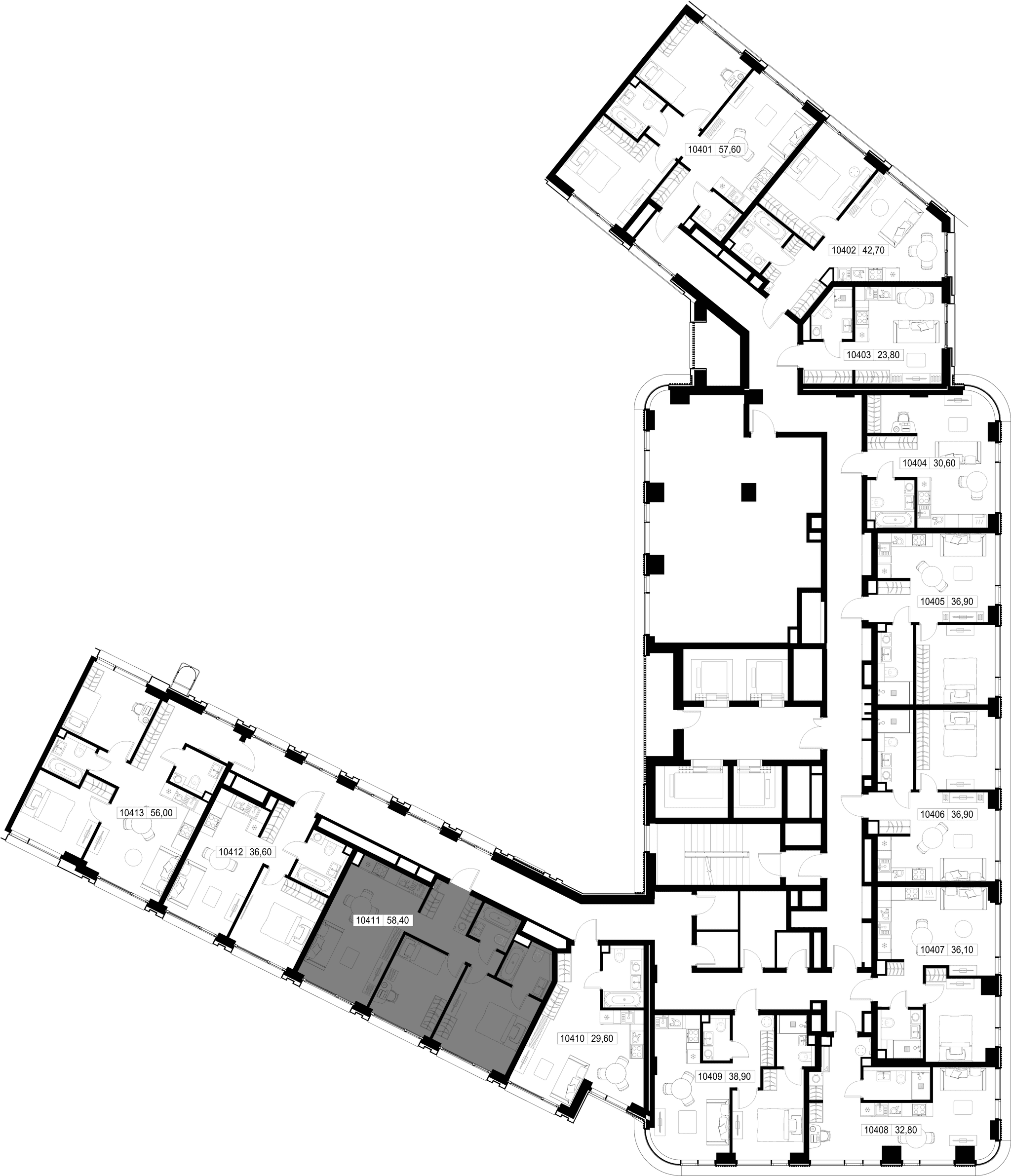 2-комн. Квартира 58.40 м², г. Москва, Вишнёвая улица