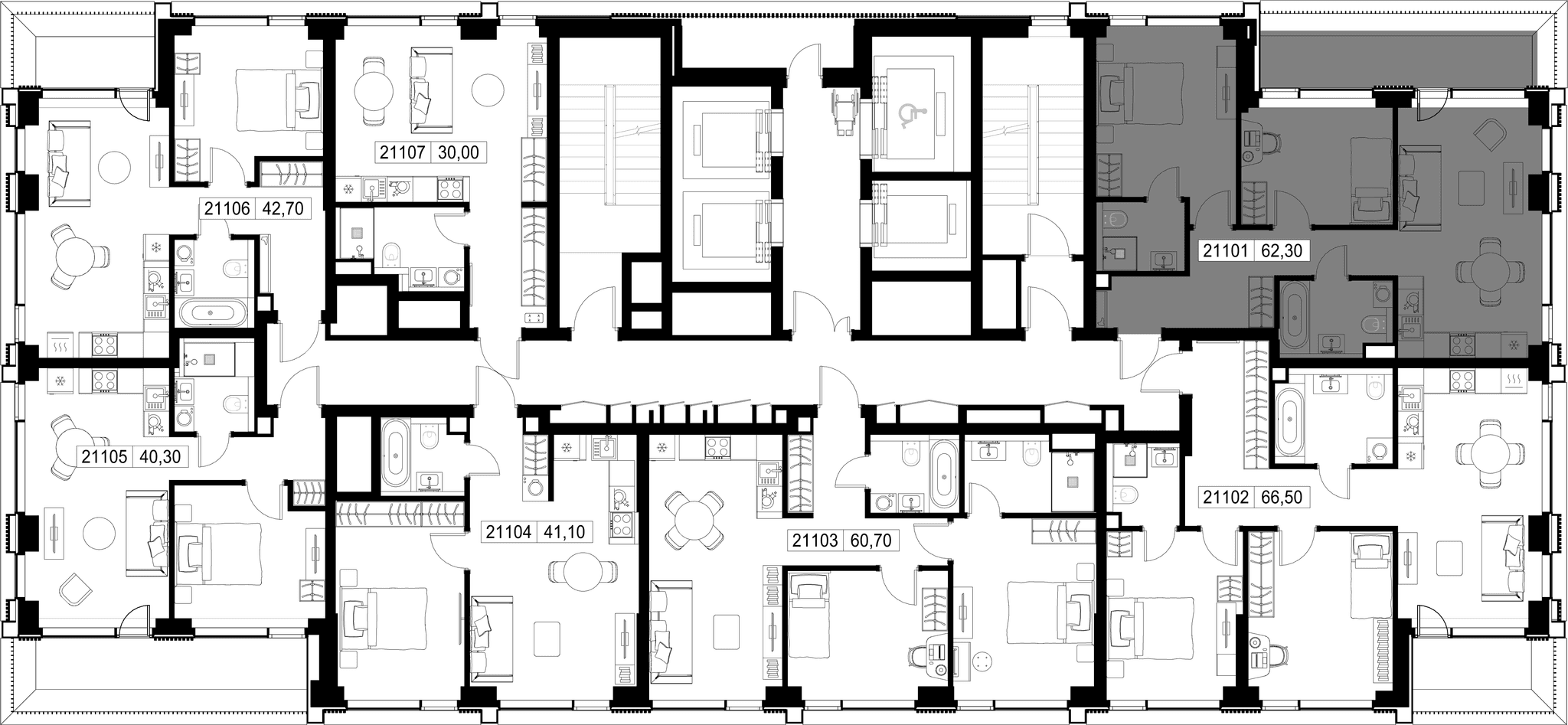 2-комн. Квартира 62.30 м², г. Москва, Вишнёвая улица