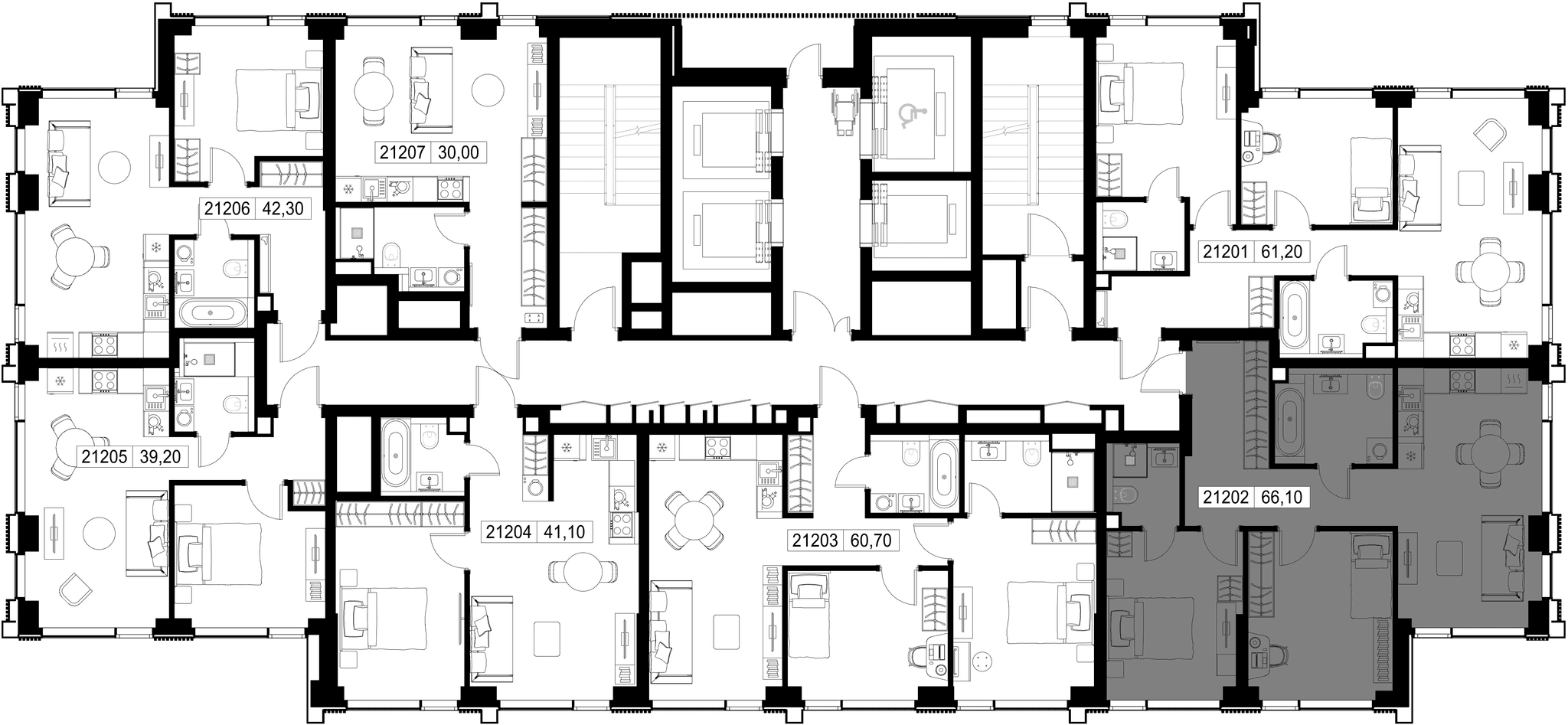 2-комн. Квартира 66.10 м², г. Москва, Вишнёвая улица