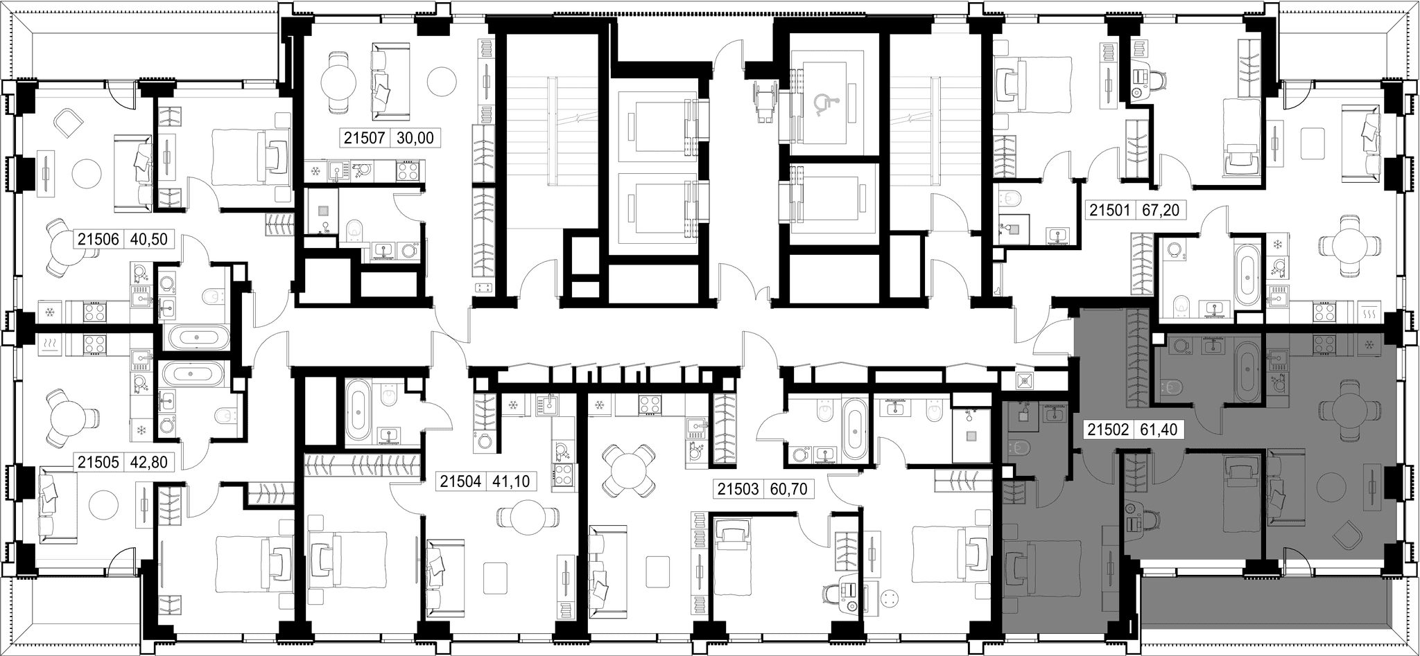 2-комн. Квартира 61.40 м², г. Москва, Вишнёвая улица