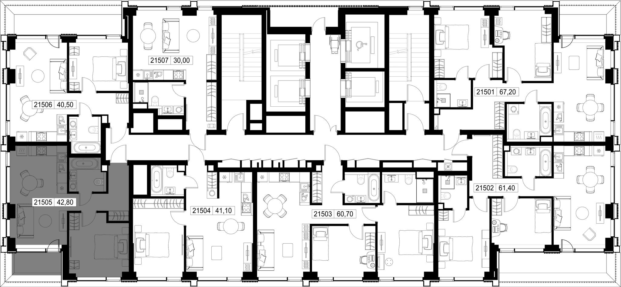1-комн. Квартира 42.80 м², г. Москва, Вишнёвая улица