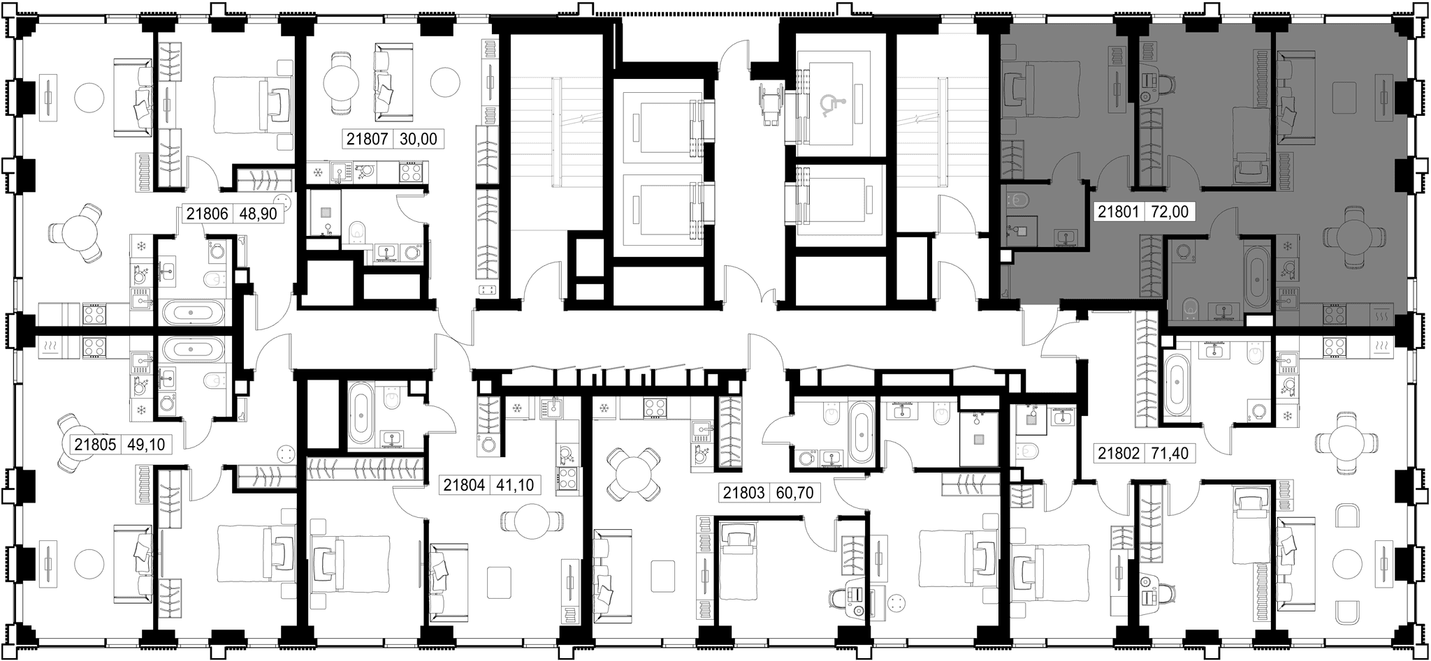 2-комн. Квартира 72.00 м², г. Москва, Вишнёвая улица