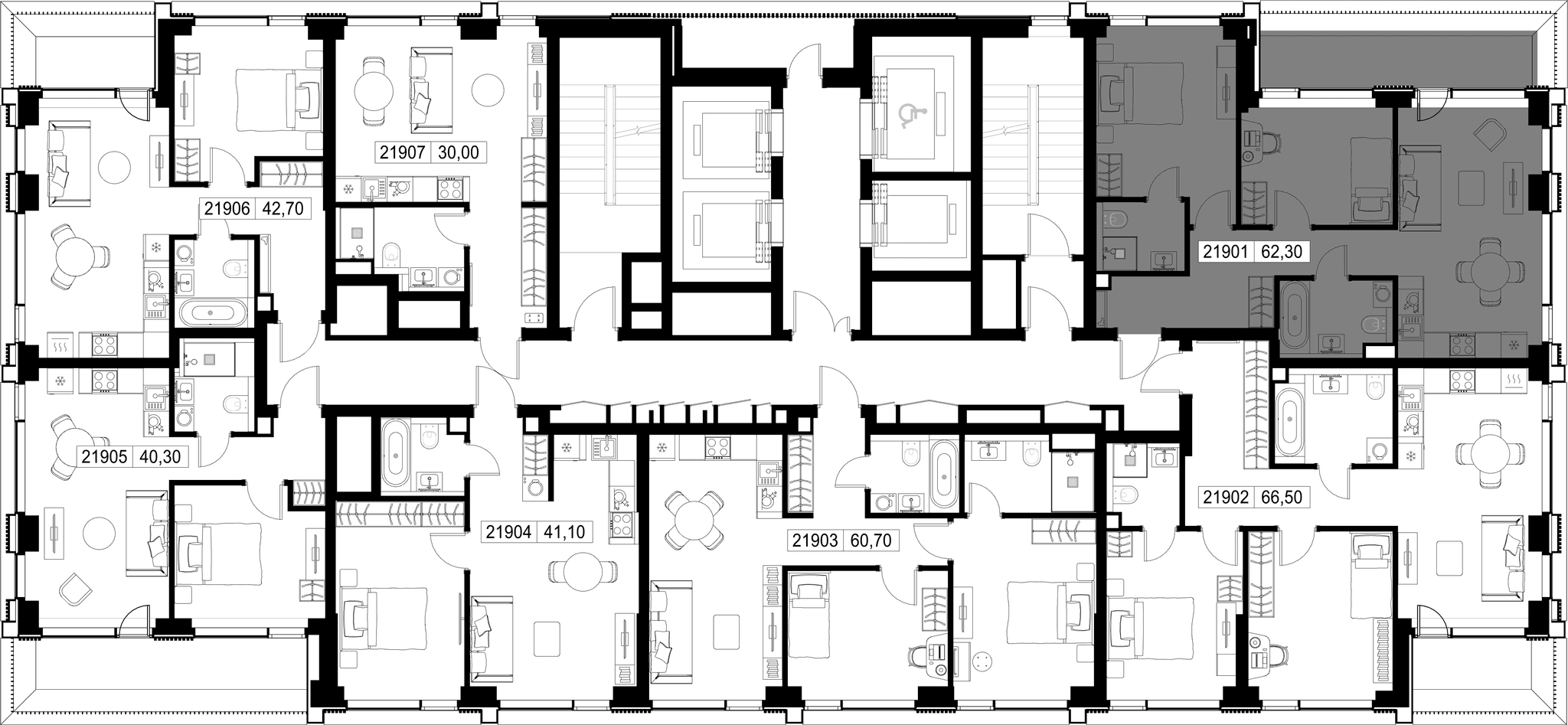 2-комн. Квартира 62.30 м², г. Москва, Вишнёвая улица