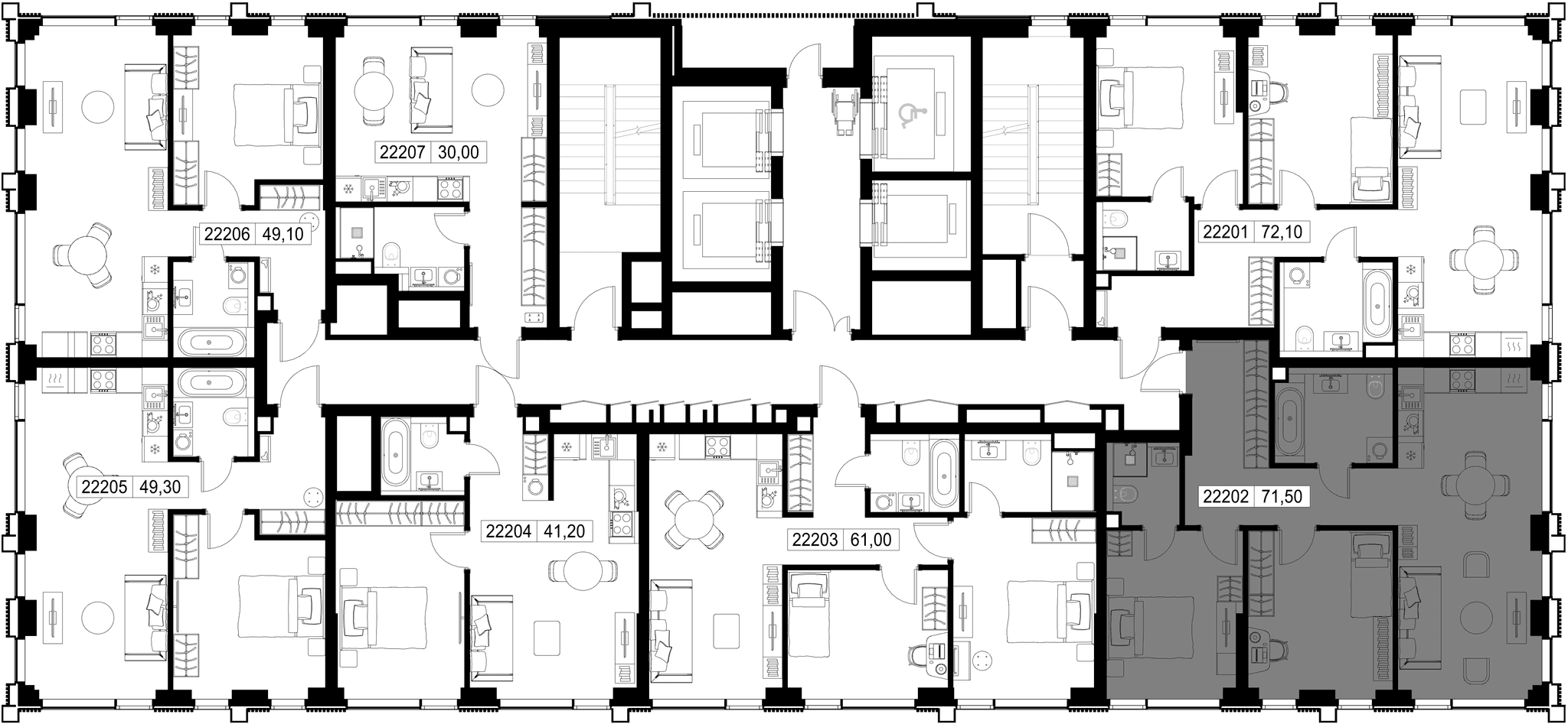 2-комн. Квартира 71.50 м², г. Москва, Вишнёвая улица
