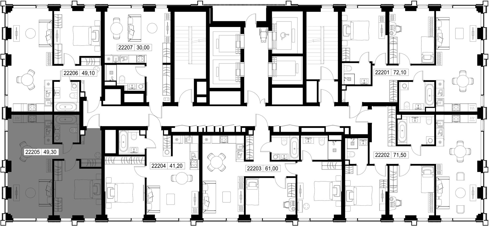 1-комн. Квартира 49.30 м², г. Москва, Вишнёвая улица