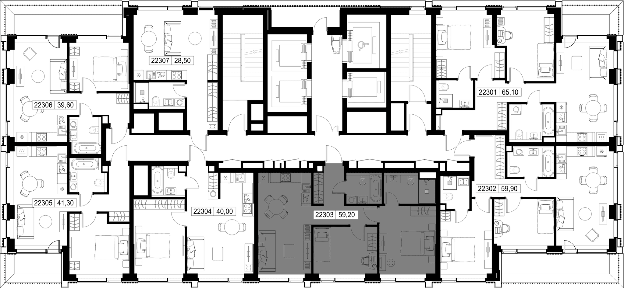 2-комн. Квартира 59.20 м², г. Москва, Вишнёвая улица
