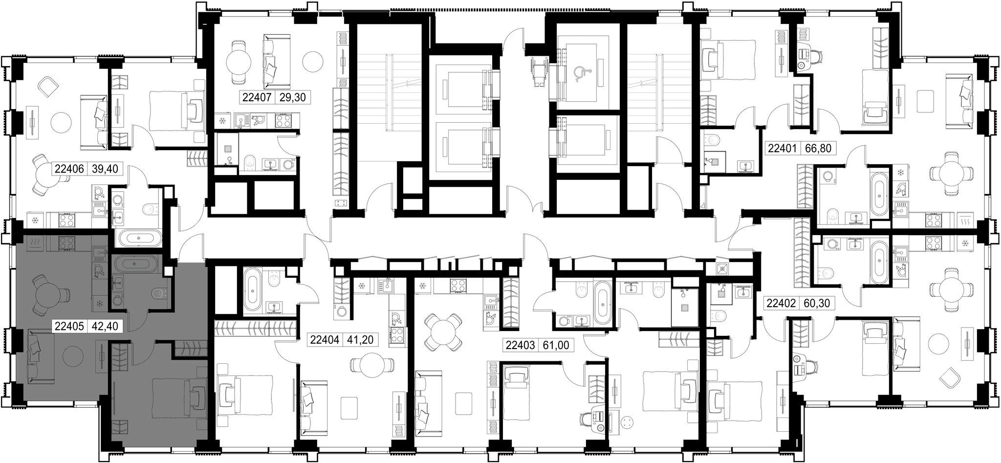 1-комн. Квартира 42.40 м², г. Москва, Вишнёвая улица