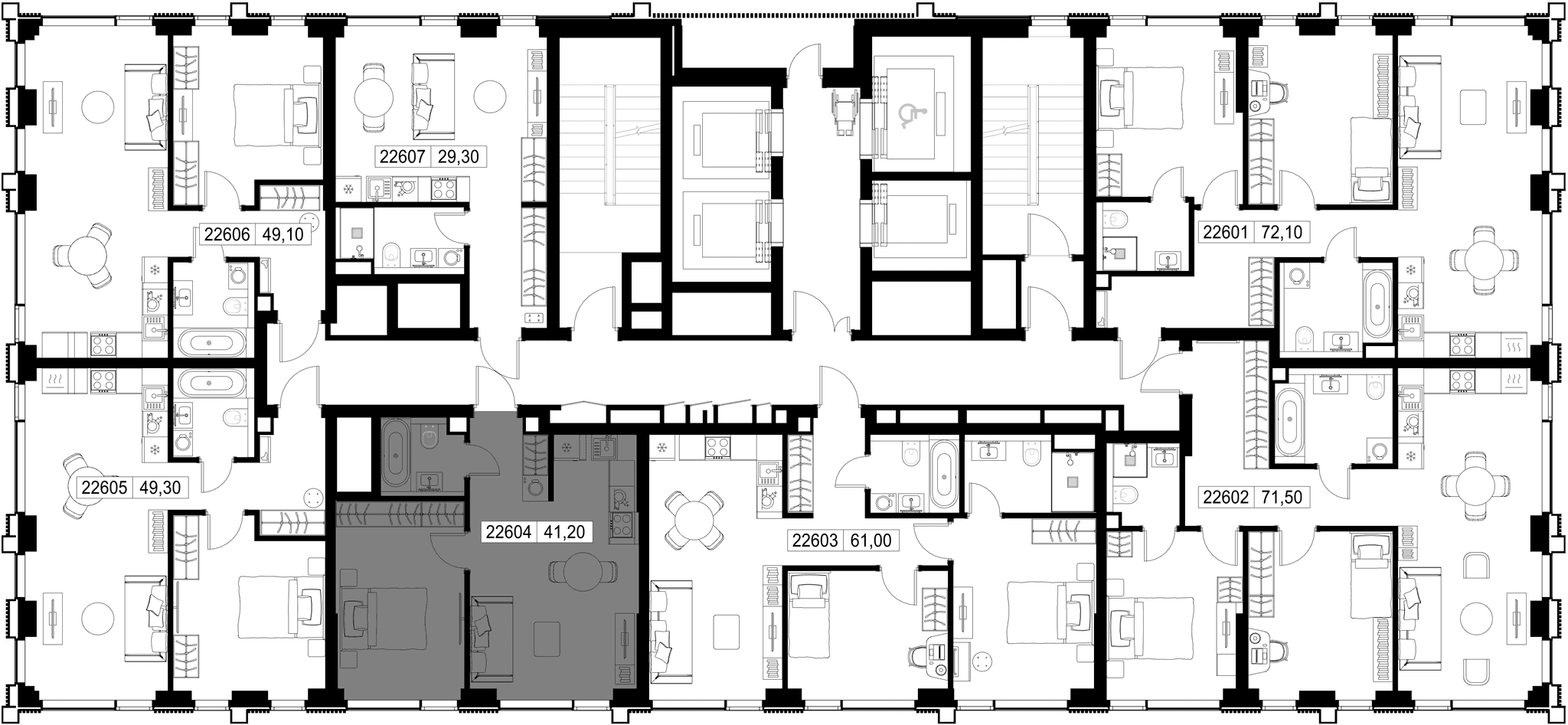 1-комн. Квартира 41.20 м², г. Москва, Вишнёвая улица