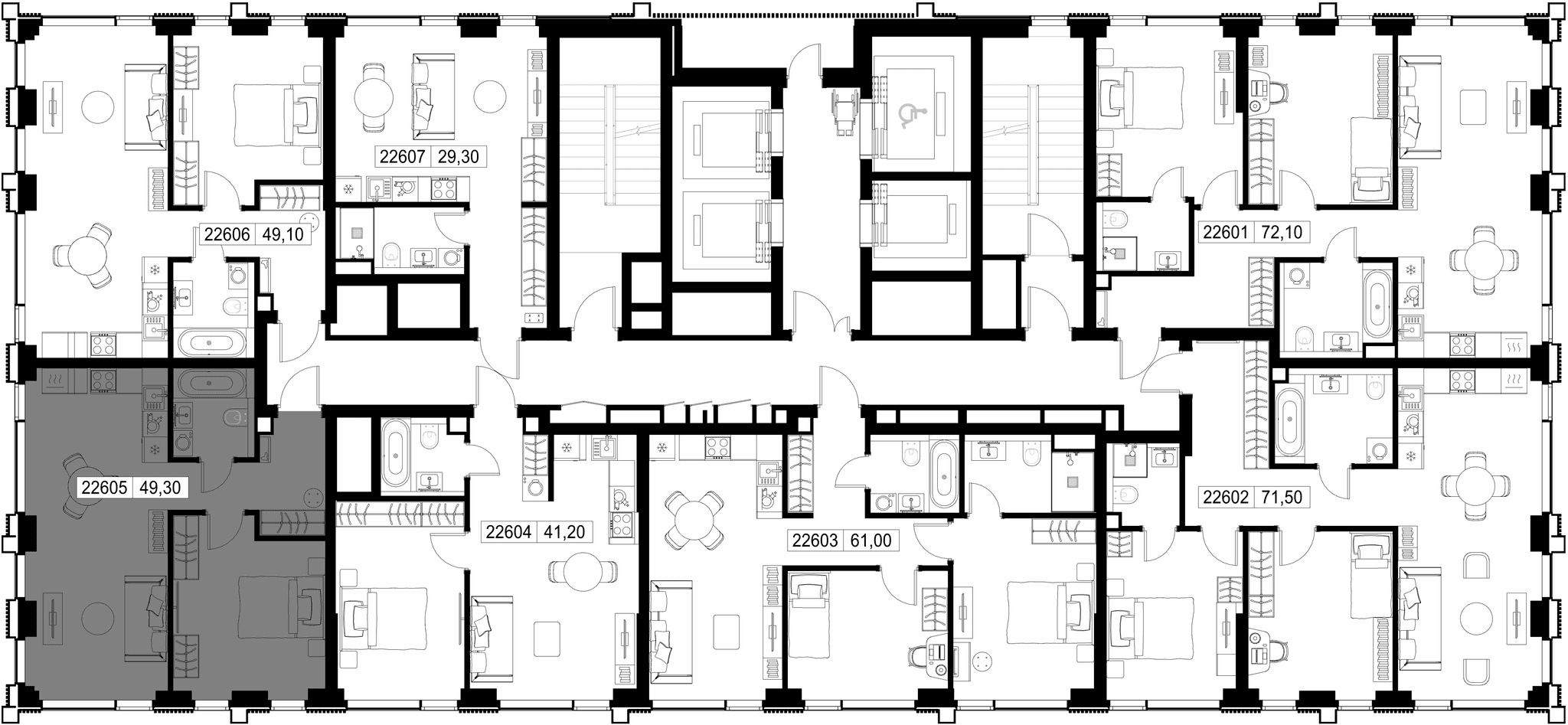 1-комн. Квартира 49.30 м², г. Москва, Вишнёвая улица