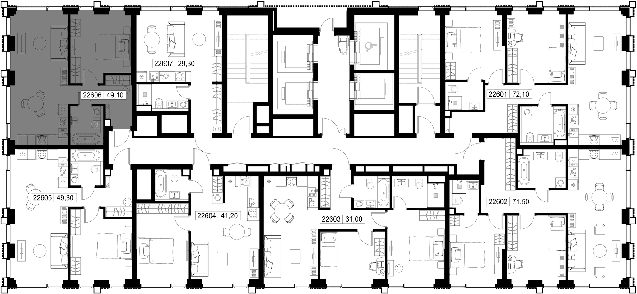 1-комн. Квартира 49.10 м², г. Москва, Вишнёвая улица