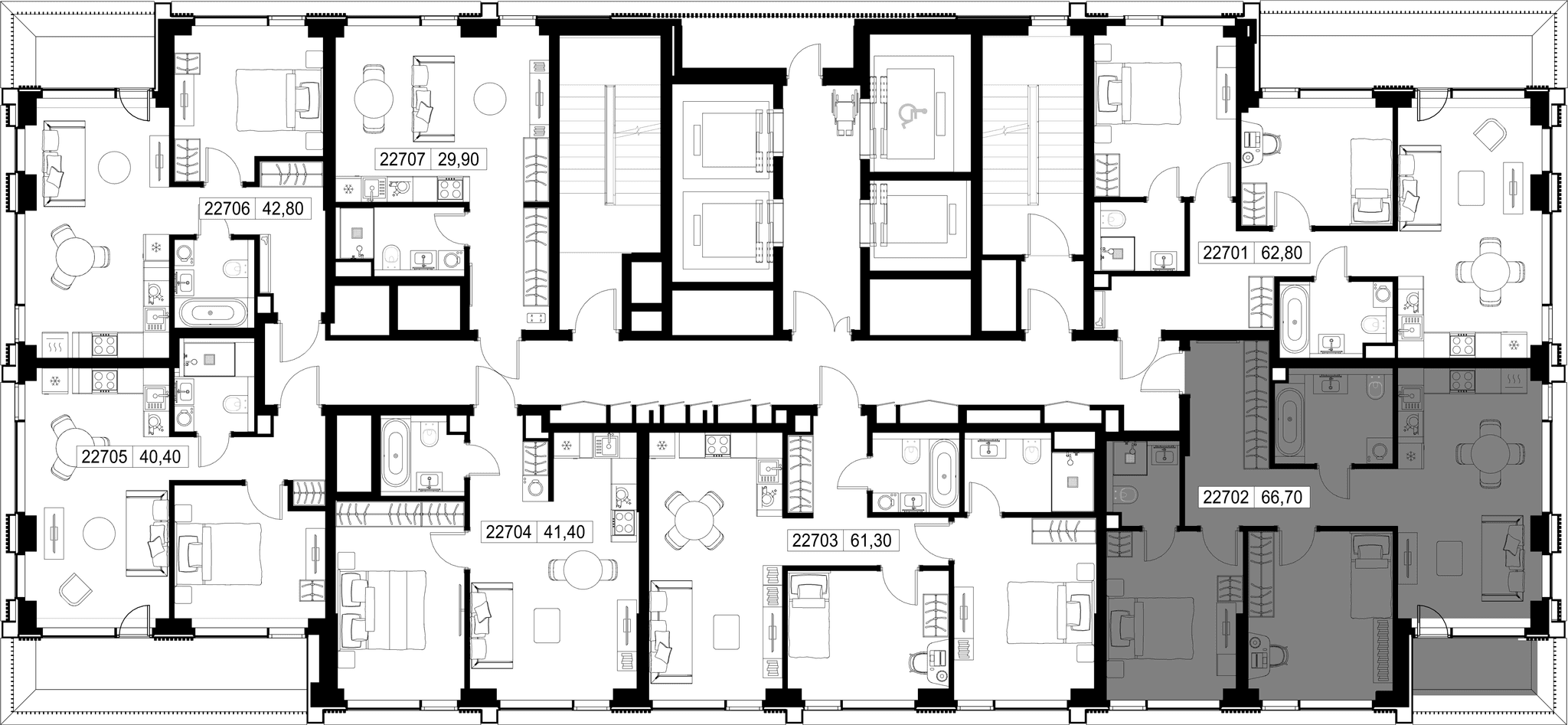 2-комн. Квартира 66.70 м², г. Москва, Вишнёвая улица