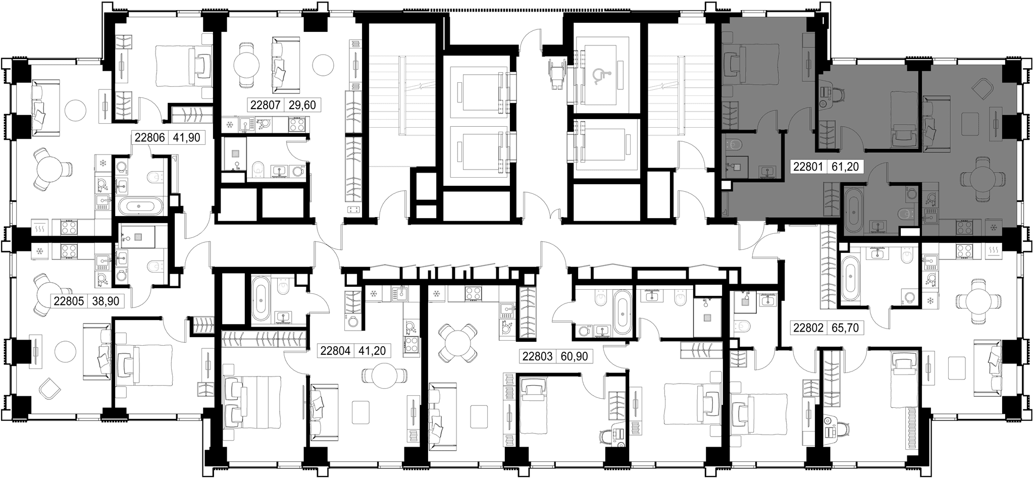 2-комн. Квартира 61.20 м², г. Москва, Вишнёвая улица