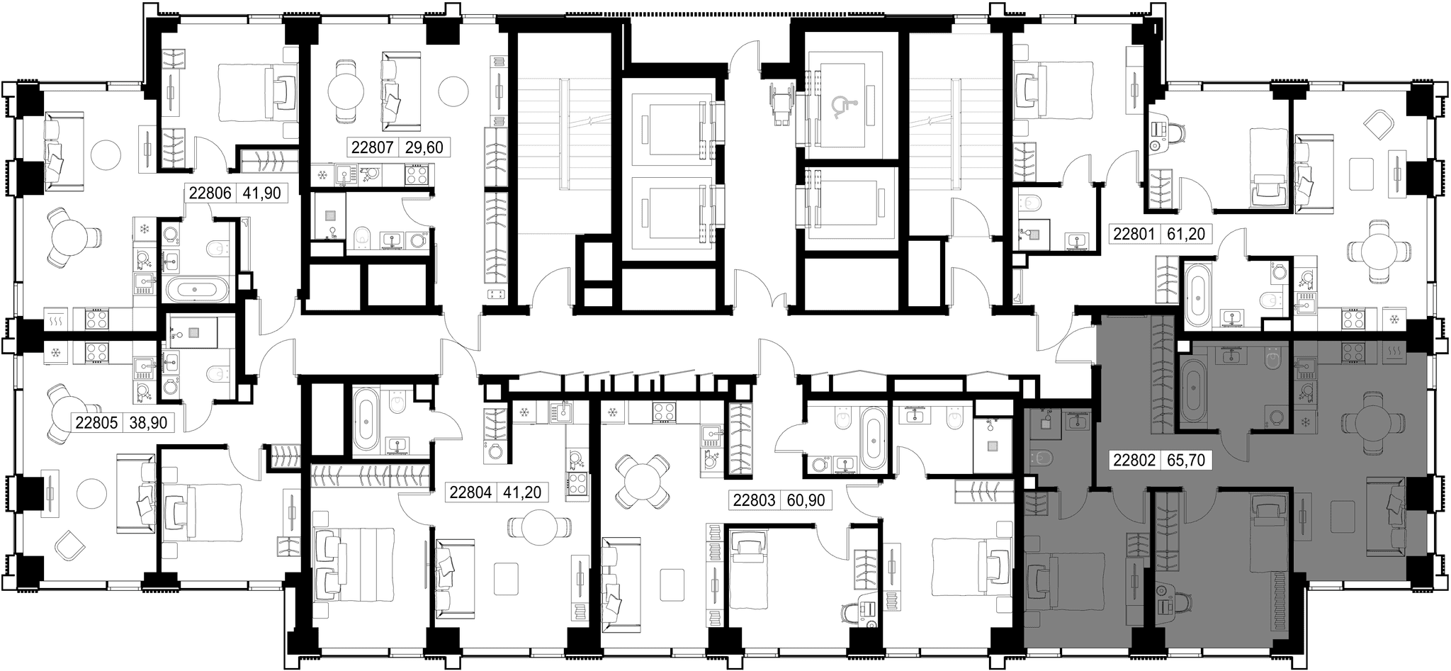 2-комн. Квартира 65.70 м², г. Москва, Вишнёвая улица