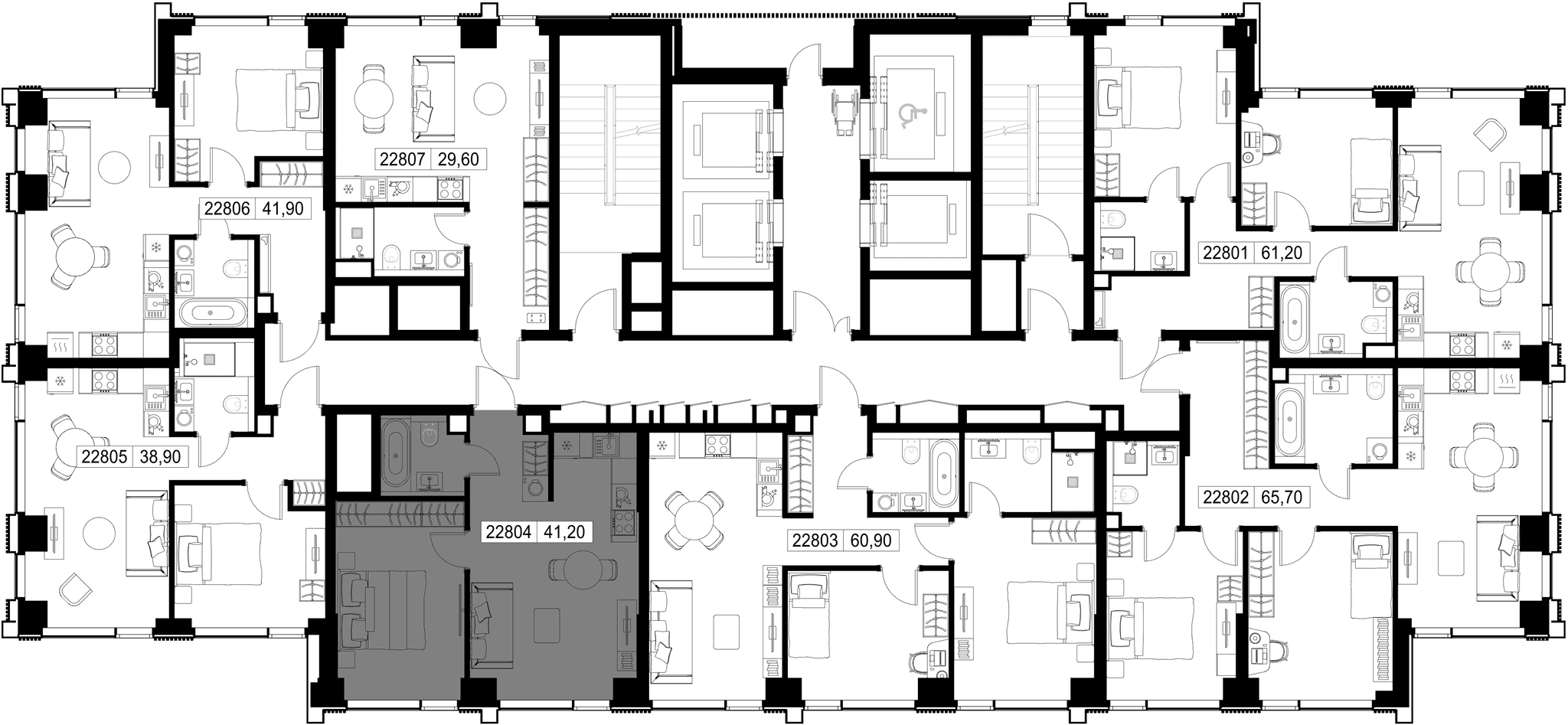 1-комн. Квартира 41.20 м², г. Москва, Вишнёвая улица