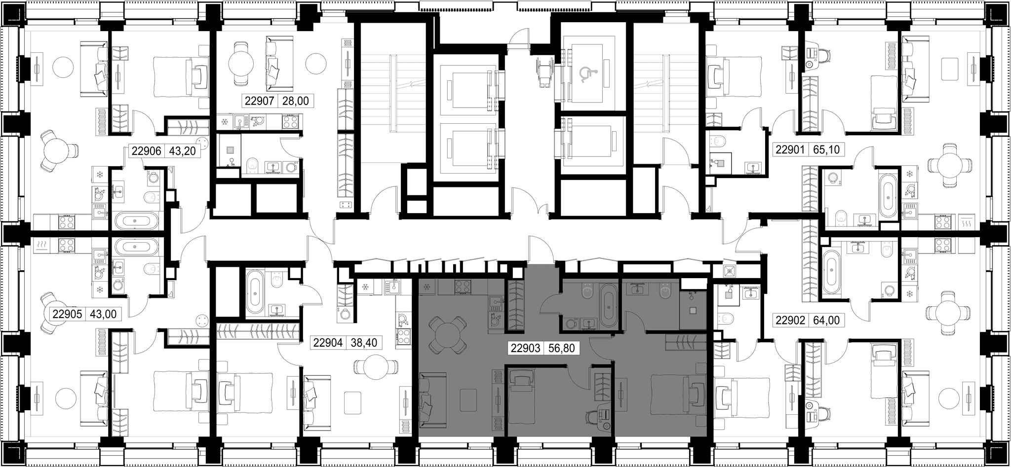 2-комн. Квартира 56.80 м², г. Москва, Вишнёвая улица