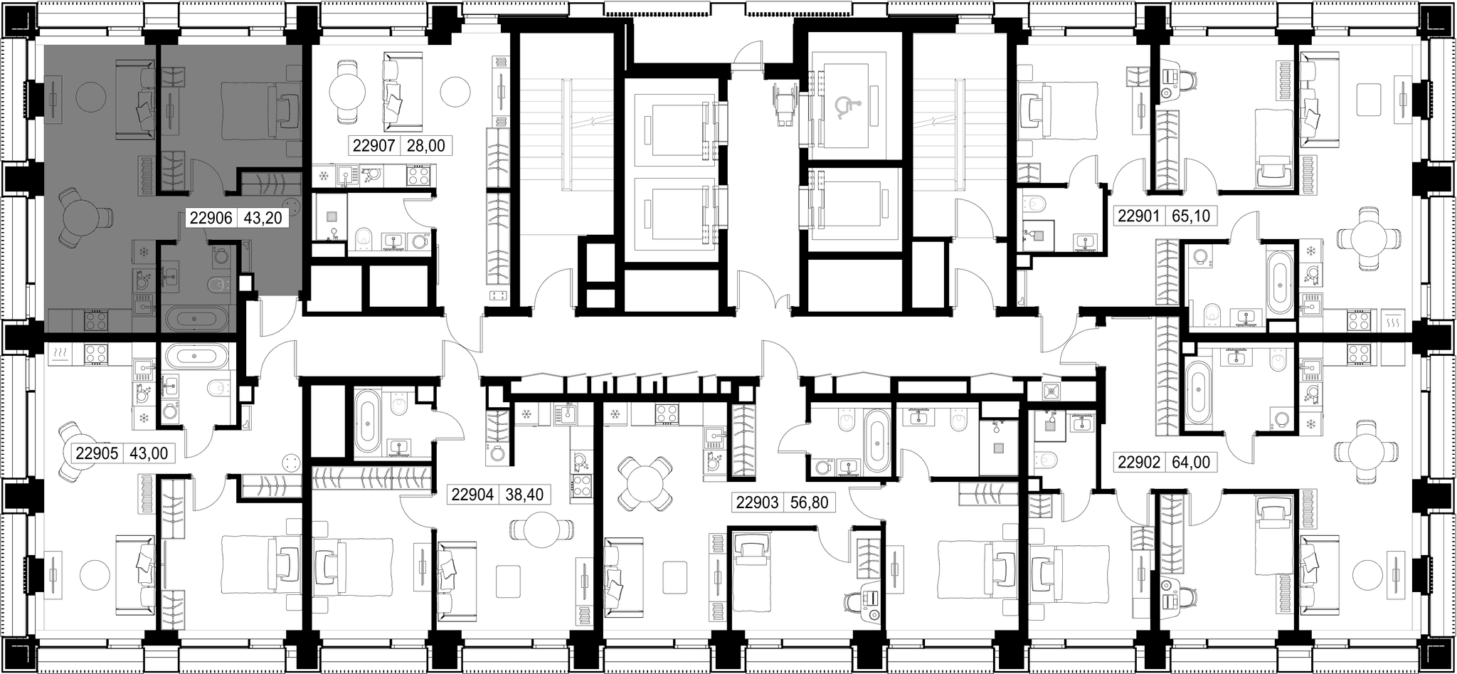 1-комн. Квартира 43.20 м², г. Москва, Вишнёвая улица