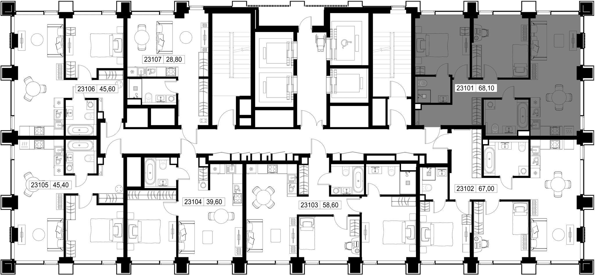 2-комн. Квартира 68.10 м², г. Москва, Вишнёвая улица