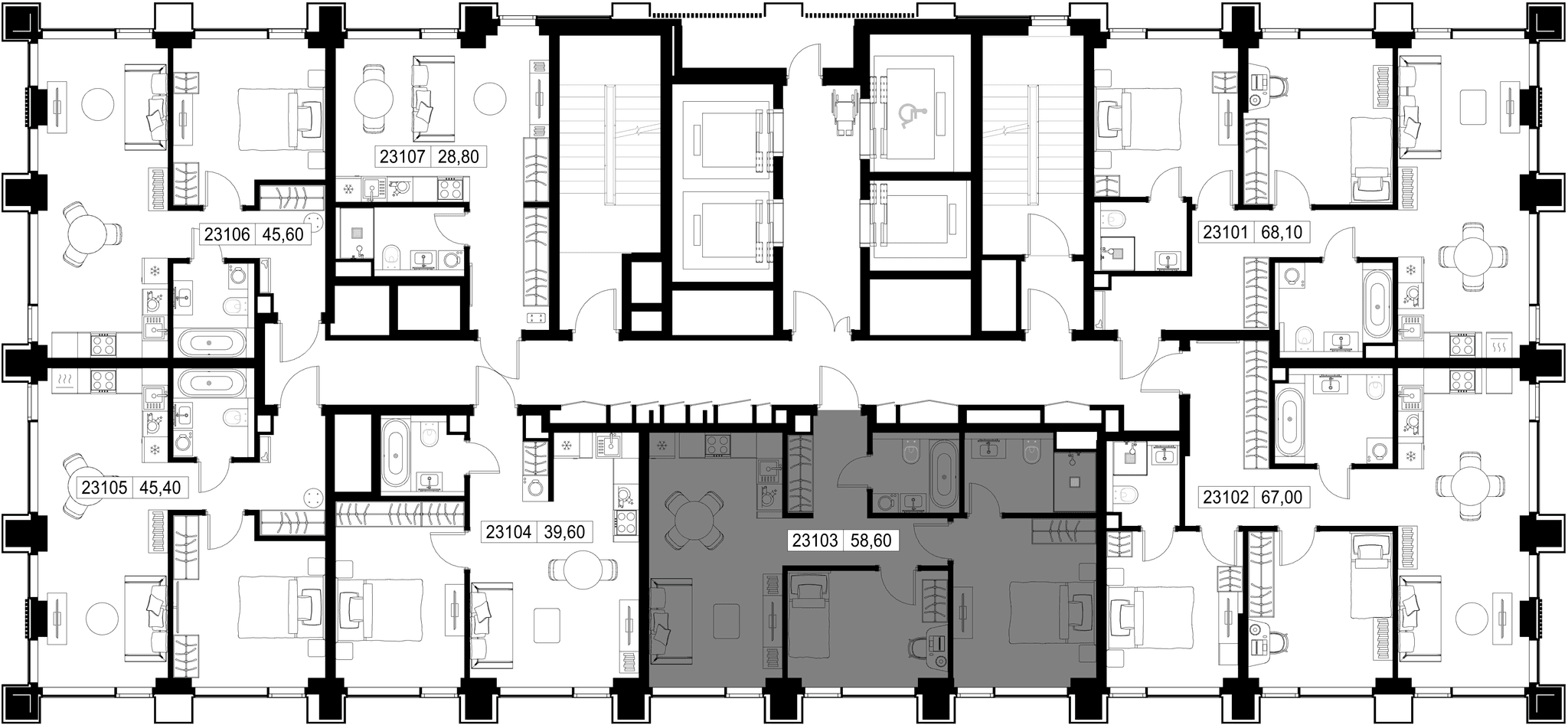 2-комн. Квартира 58.60 м², г. Москва, Вишнёвая улица
