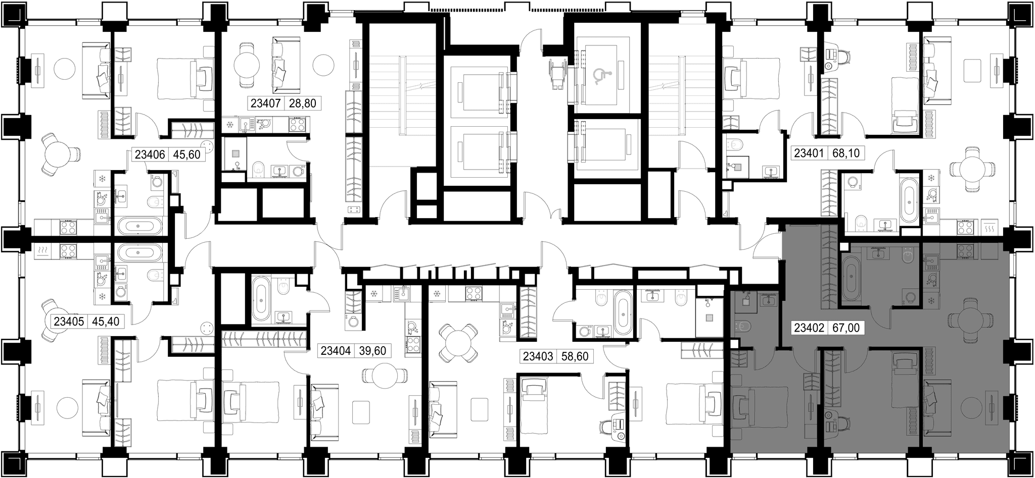 2-комн. Квартира 67.00 м², г. Москва, Вишнёвая улица