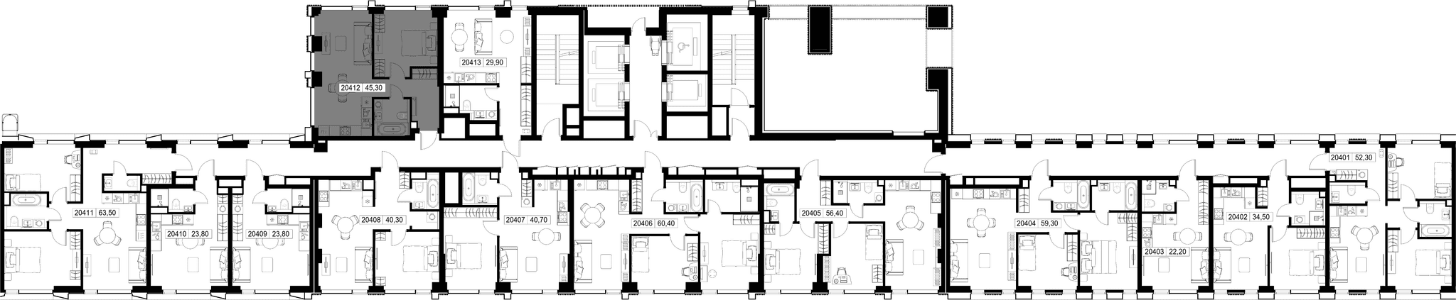 1-комн. Квартира 45.30 м², г. Москва, Вишнёвая улица