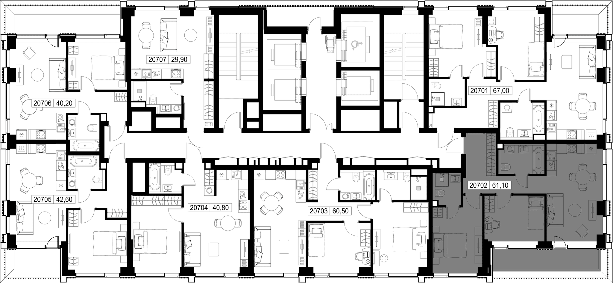 2-комн. Квартира 61.10 м², г. Москва, Вишнёвая улица