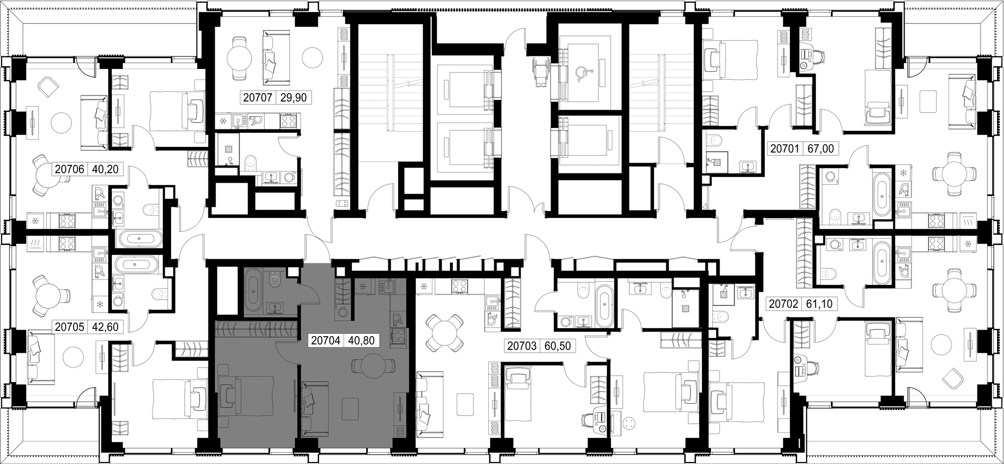 1-комн. Квартира 40.80 м², г. Москва, Вишнёвая улица