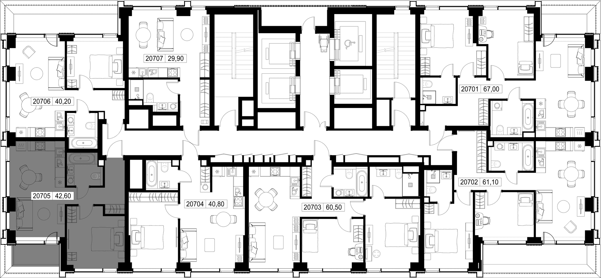 1-комн. Квартира 42.60 м², г. Москва, Вишнёвая улица