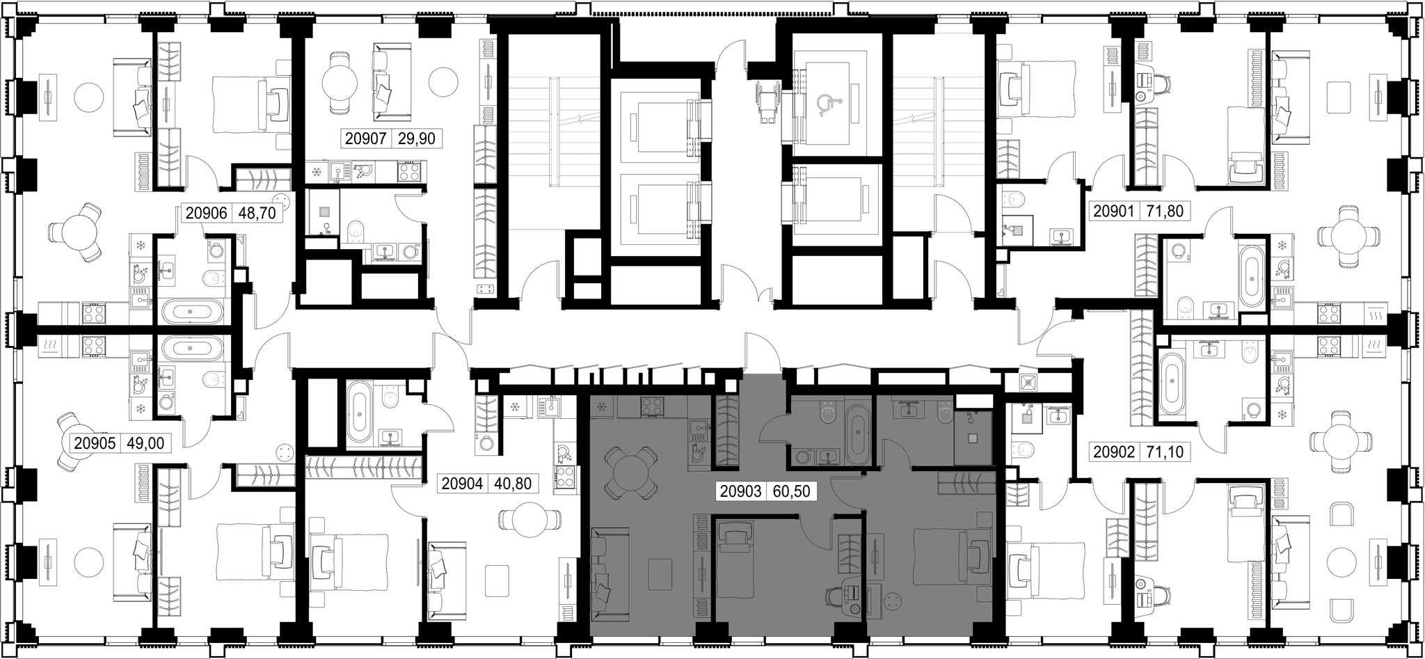 2-комн. Квартира 60.50 м², г. Москва, Вишнёвая улица