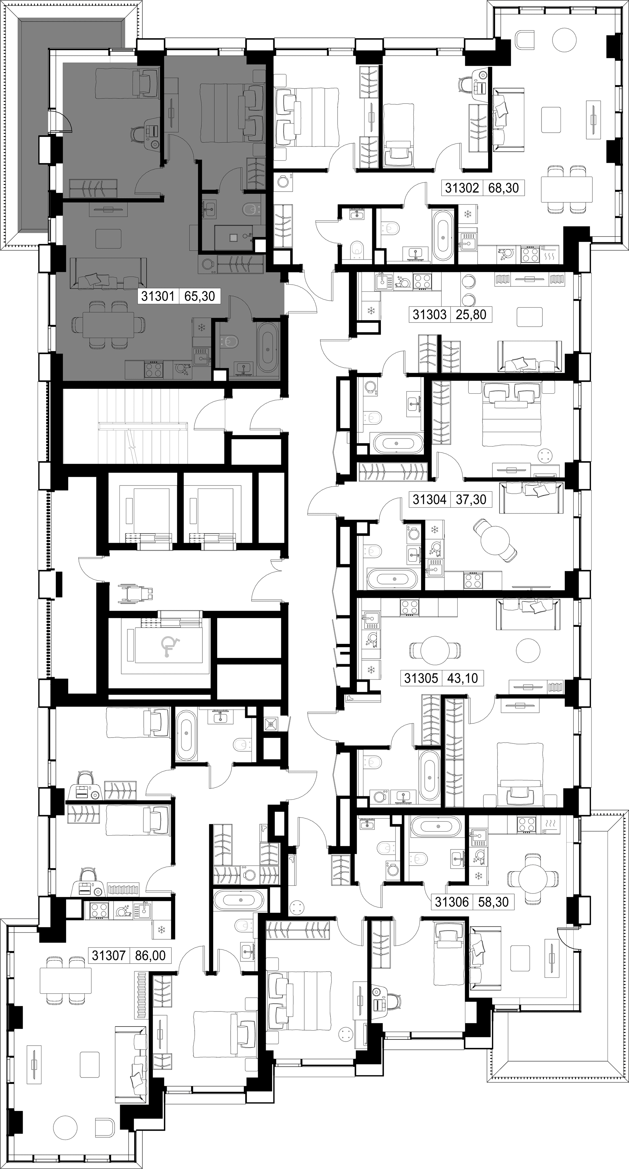 2-комн. Квартира 65.30 м², г. Москва, Вишнёвая улица