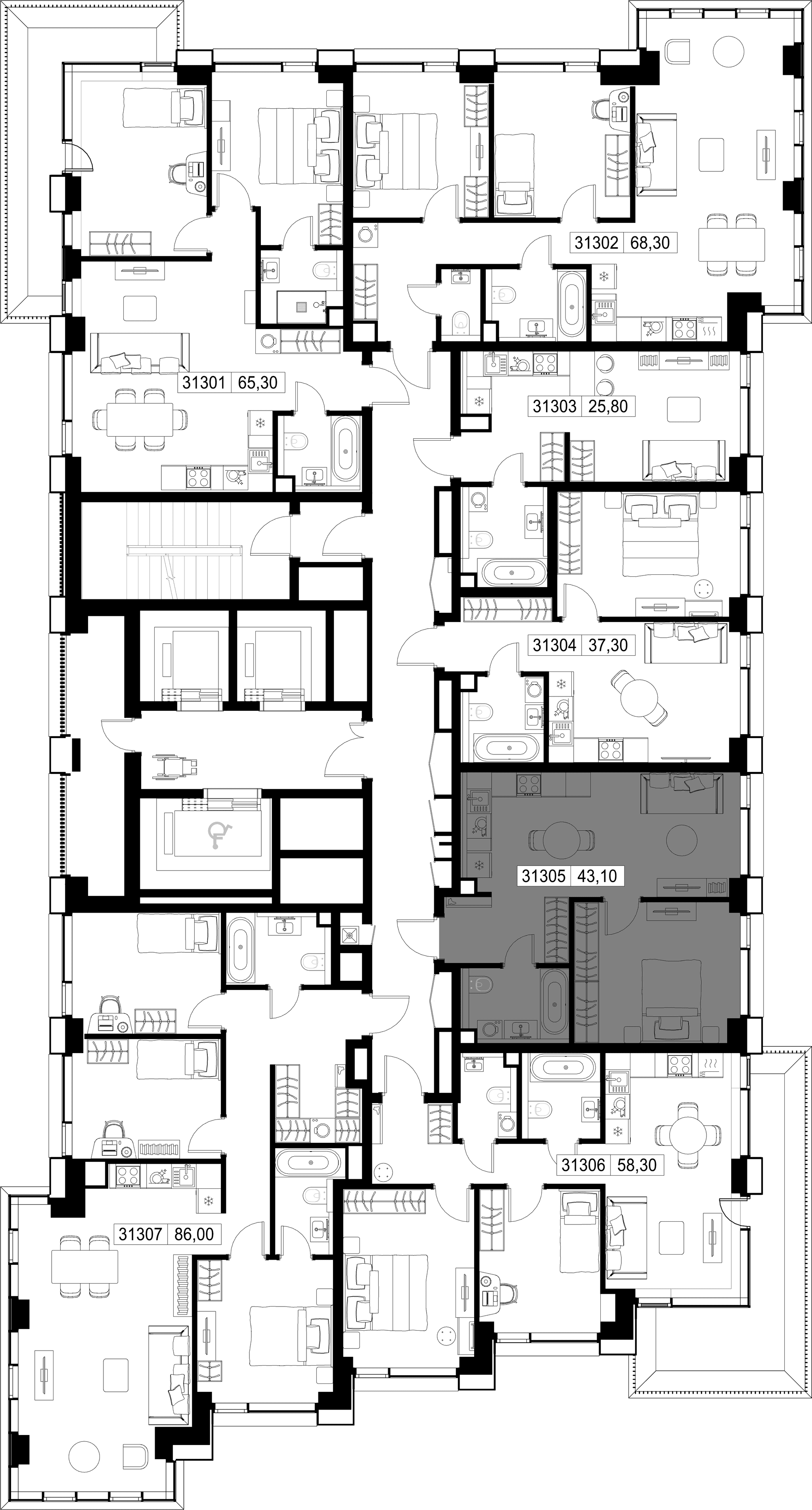 1-комн. Квартира 43.10 м², г. Москва, Вишнёвая улица