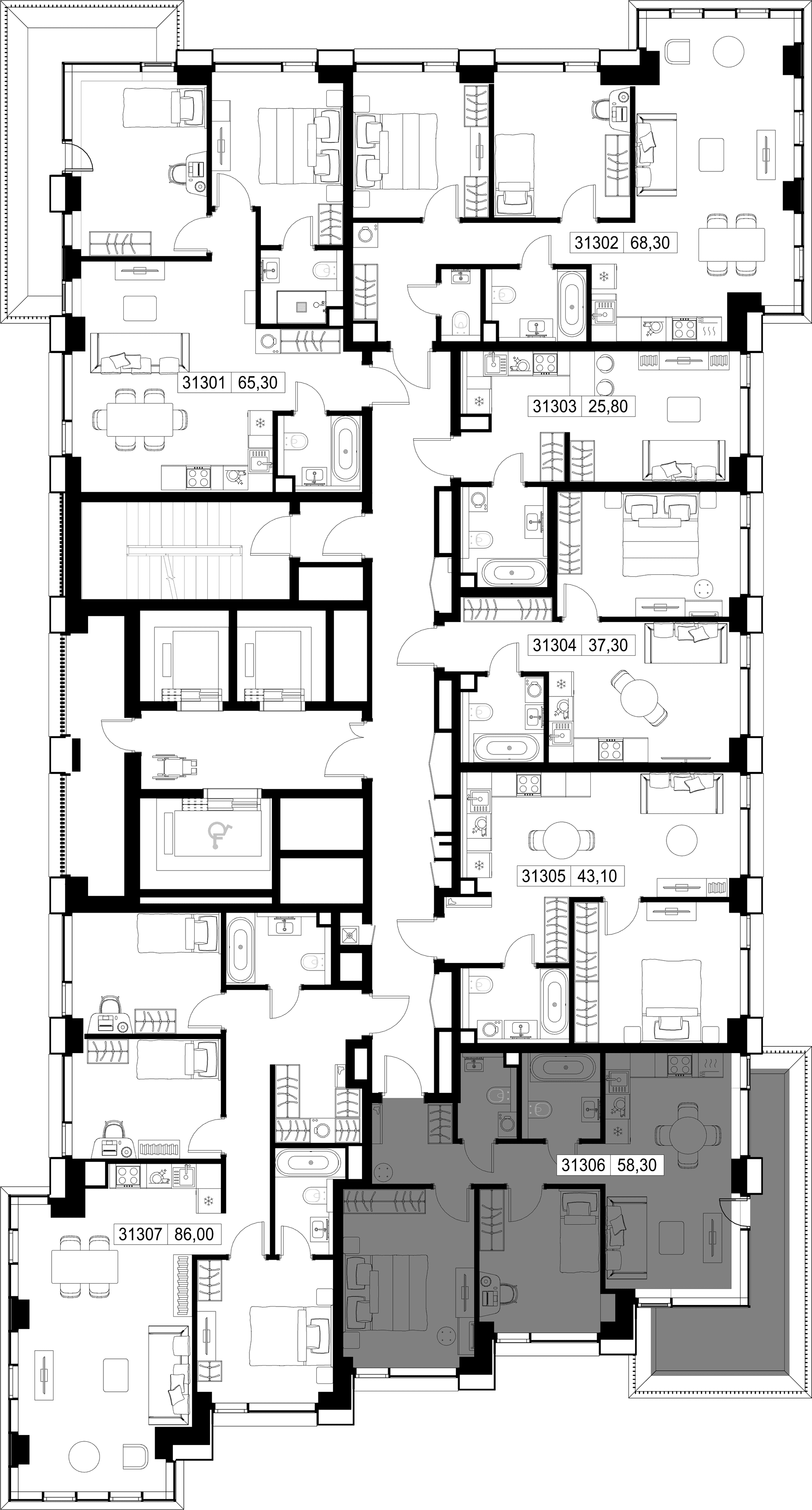 2-комн. Квартира 58.30 м², г. Москва, Вишнёвая улица