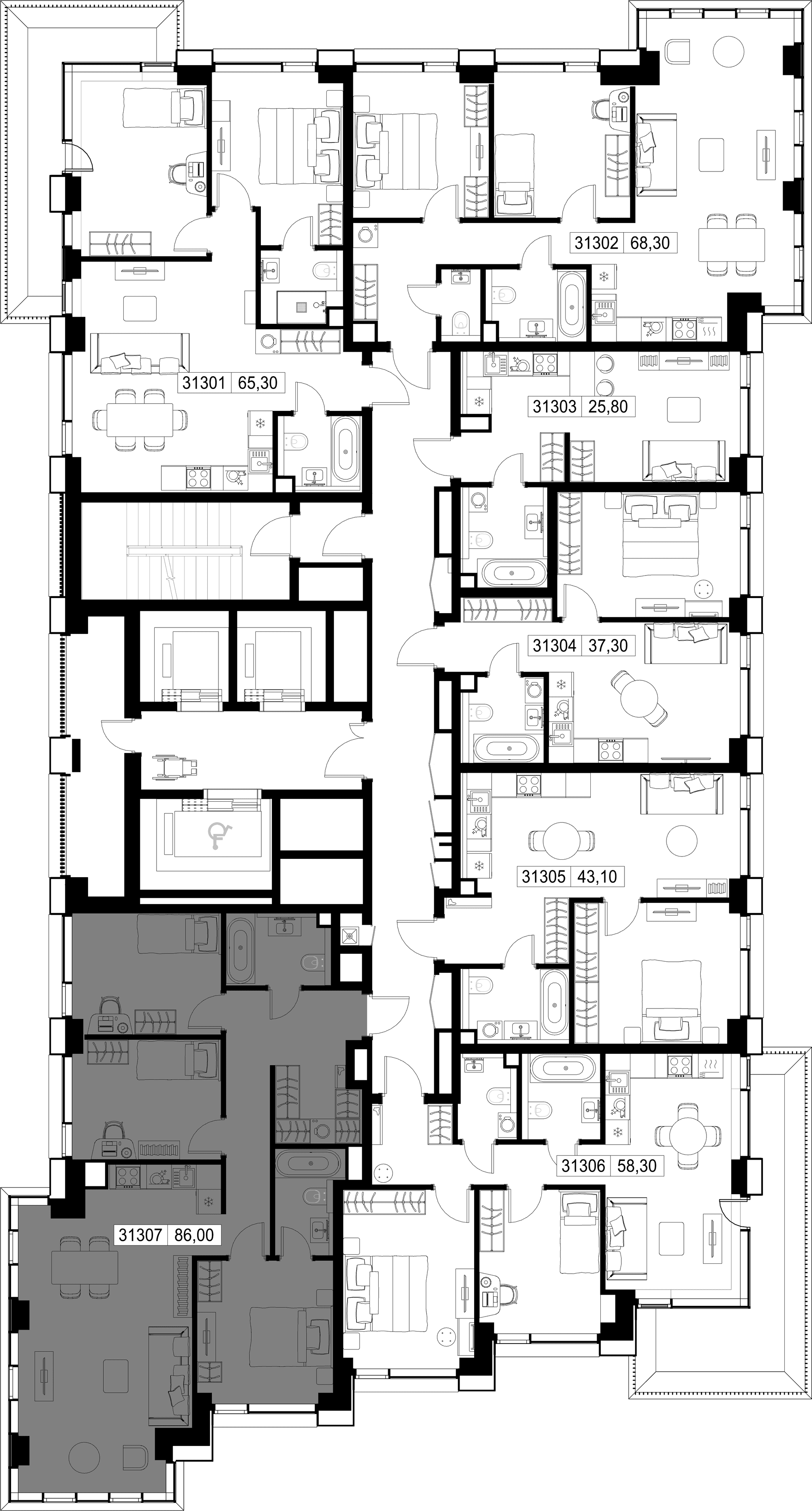 3-комн. Квартира 86.00 м², г. Москва, Вишнёвая улица