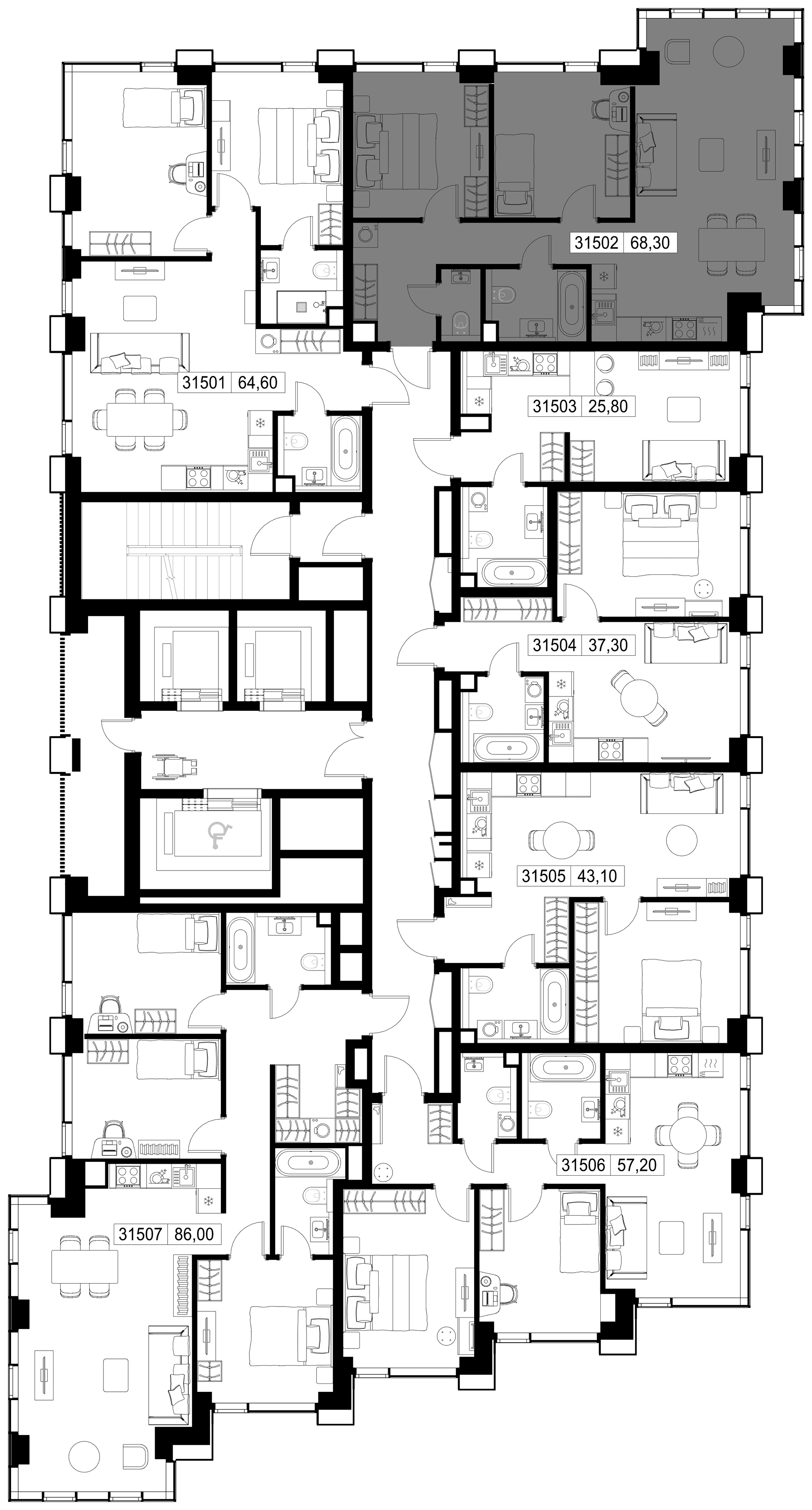 2-комн. Квартира 68.30 м², г. Москва, Вишнёвая улица