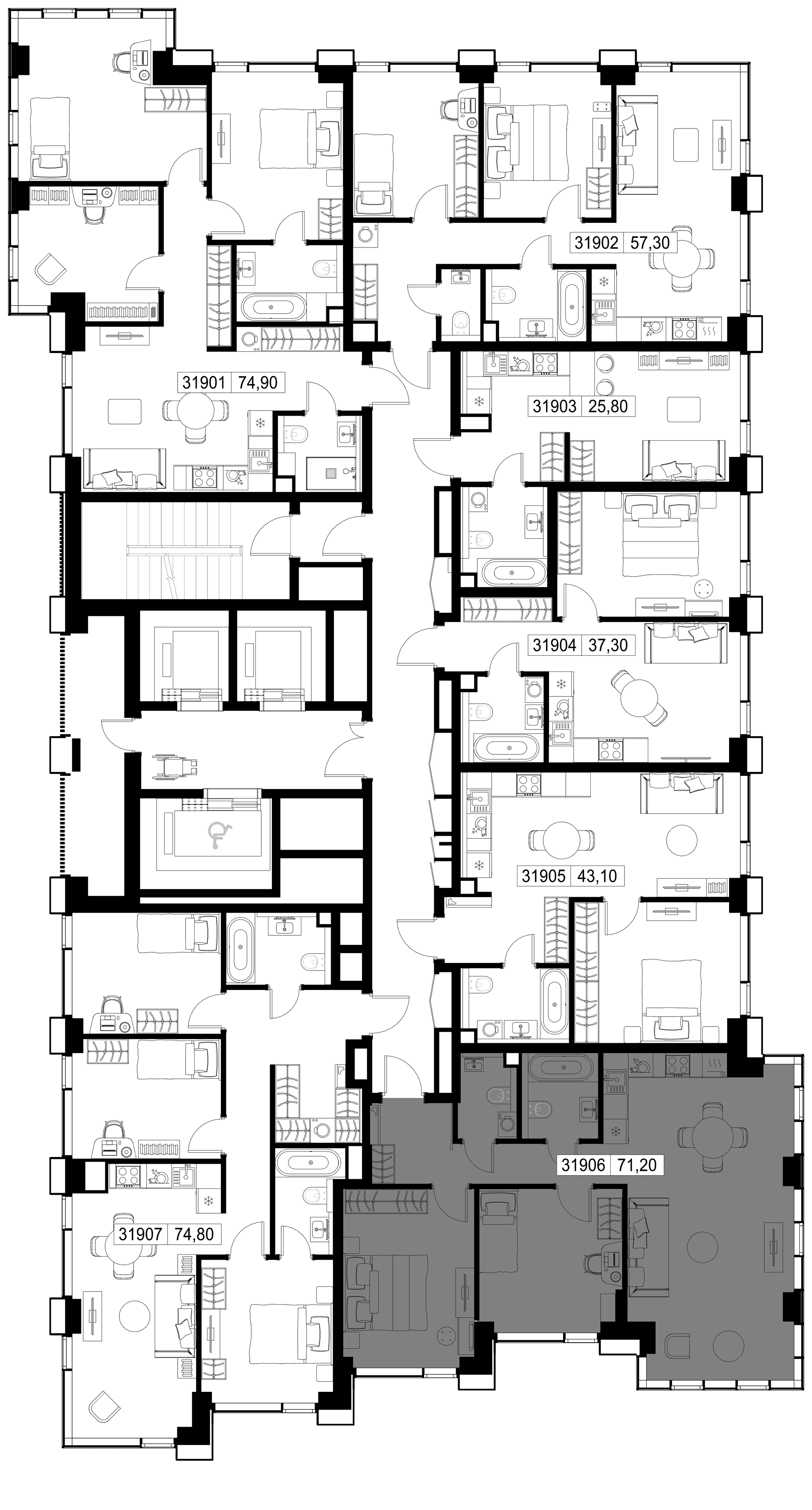 2-комн. Квартира 71.20 м², г. Москва, Вишнёвая улица