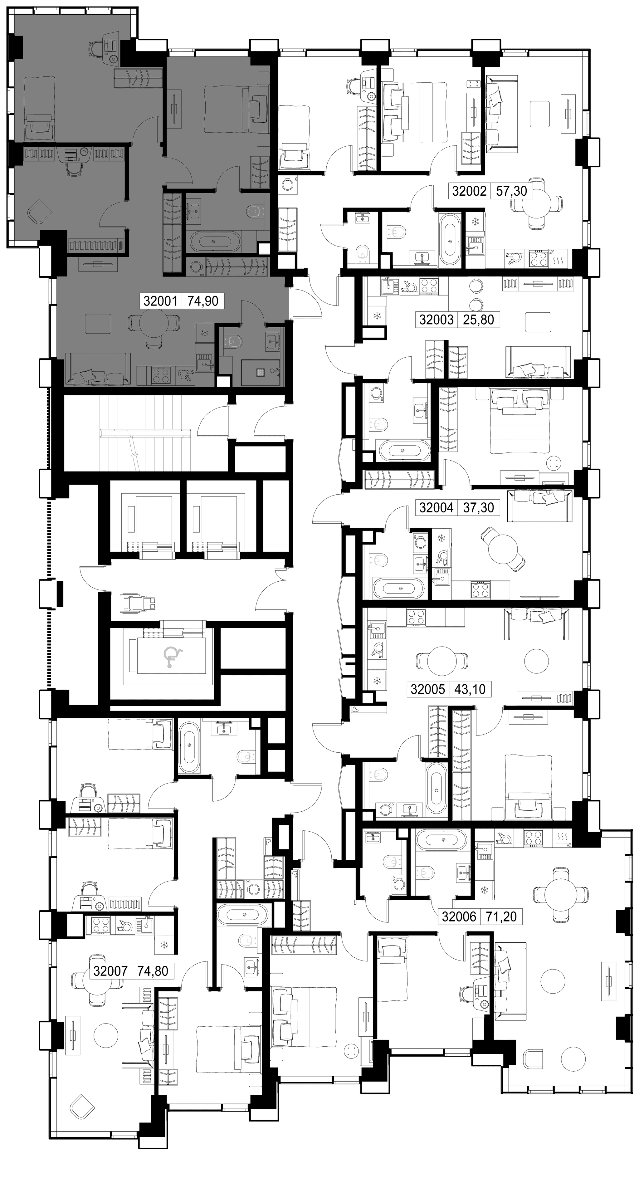 3-комн. Квартира 74.90 м², г. Москва, Вишнёвая улица