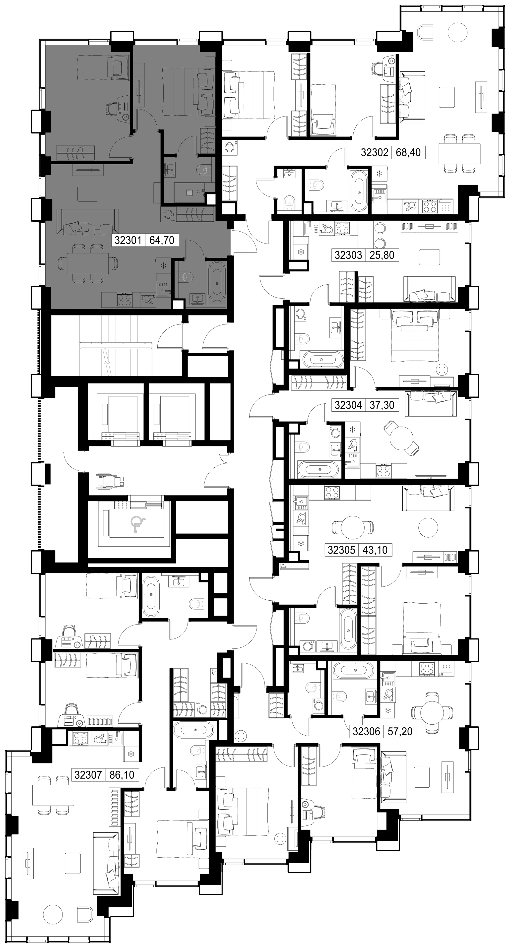 2-комн. Квартира 64.70 м², г. Москва, Вишнёвая улица
