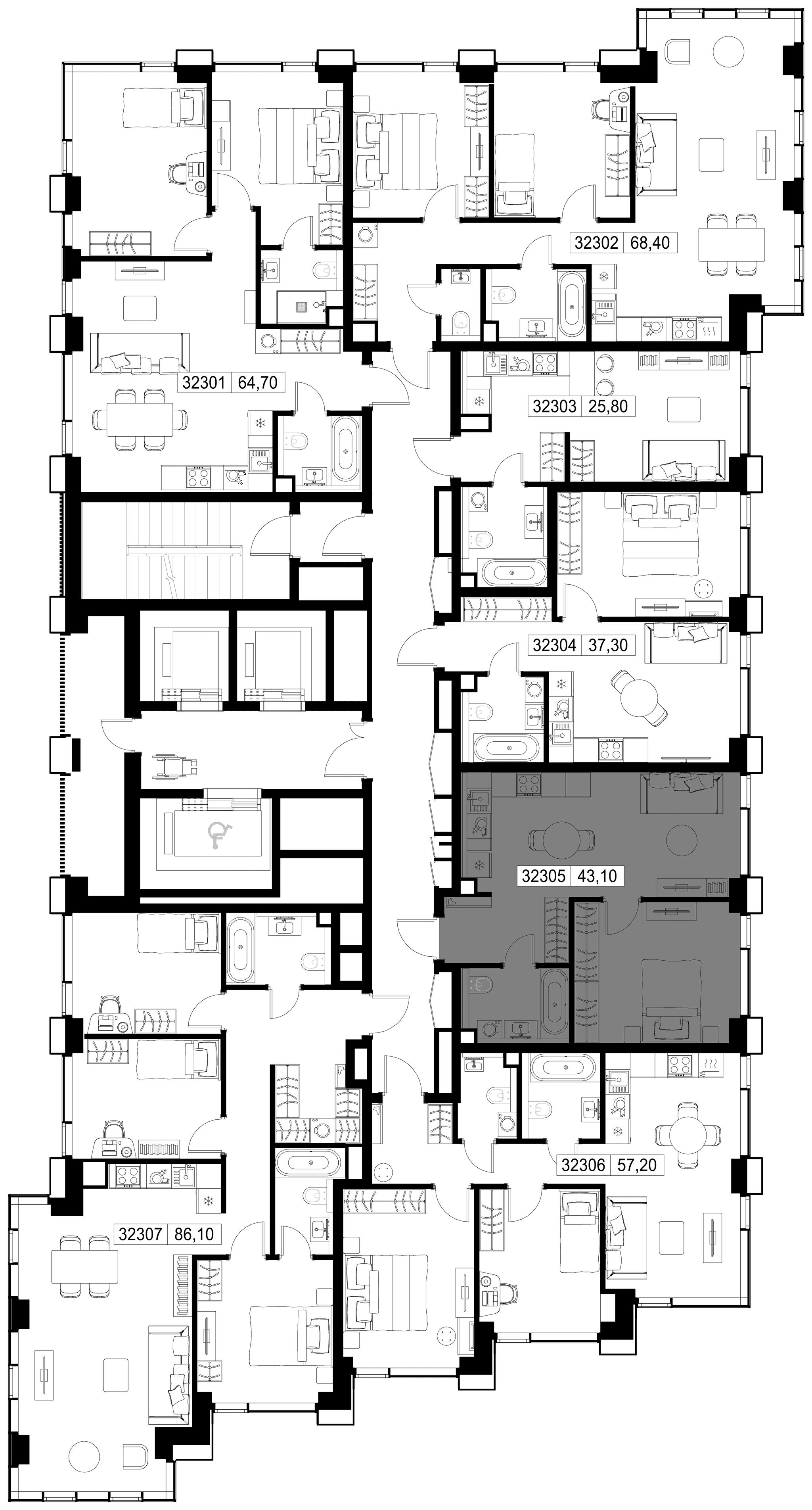 1-комн. Квартира 43.10 м², г. Москва, Вишнёвая улица