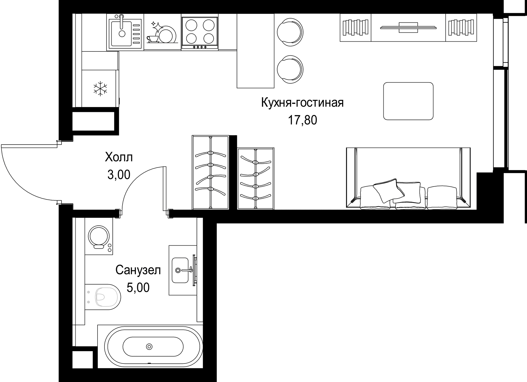 9-комн. Квартира 25.80 м², г. Москва, Вишнёвая улица