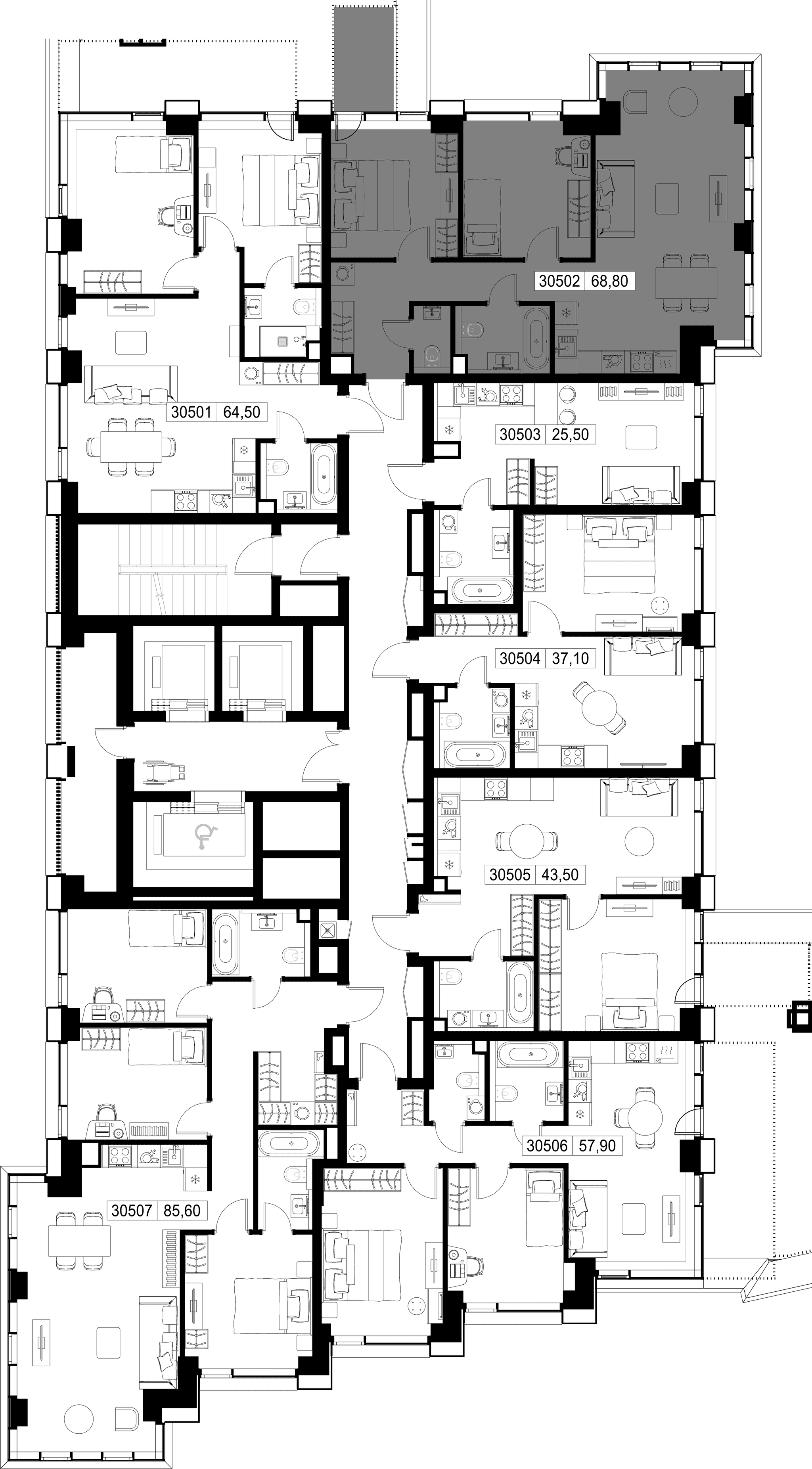 2-комн. Квартира 68.80 м², г. Москва, Вишнёвая улица